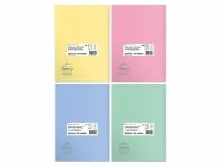 Zeszyt B5/60K kratka Eco PP Pastel Colors (5szt)