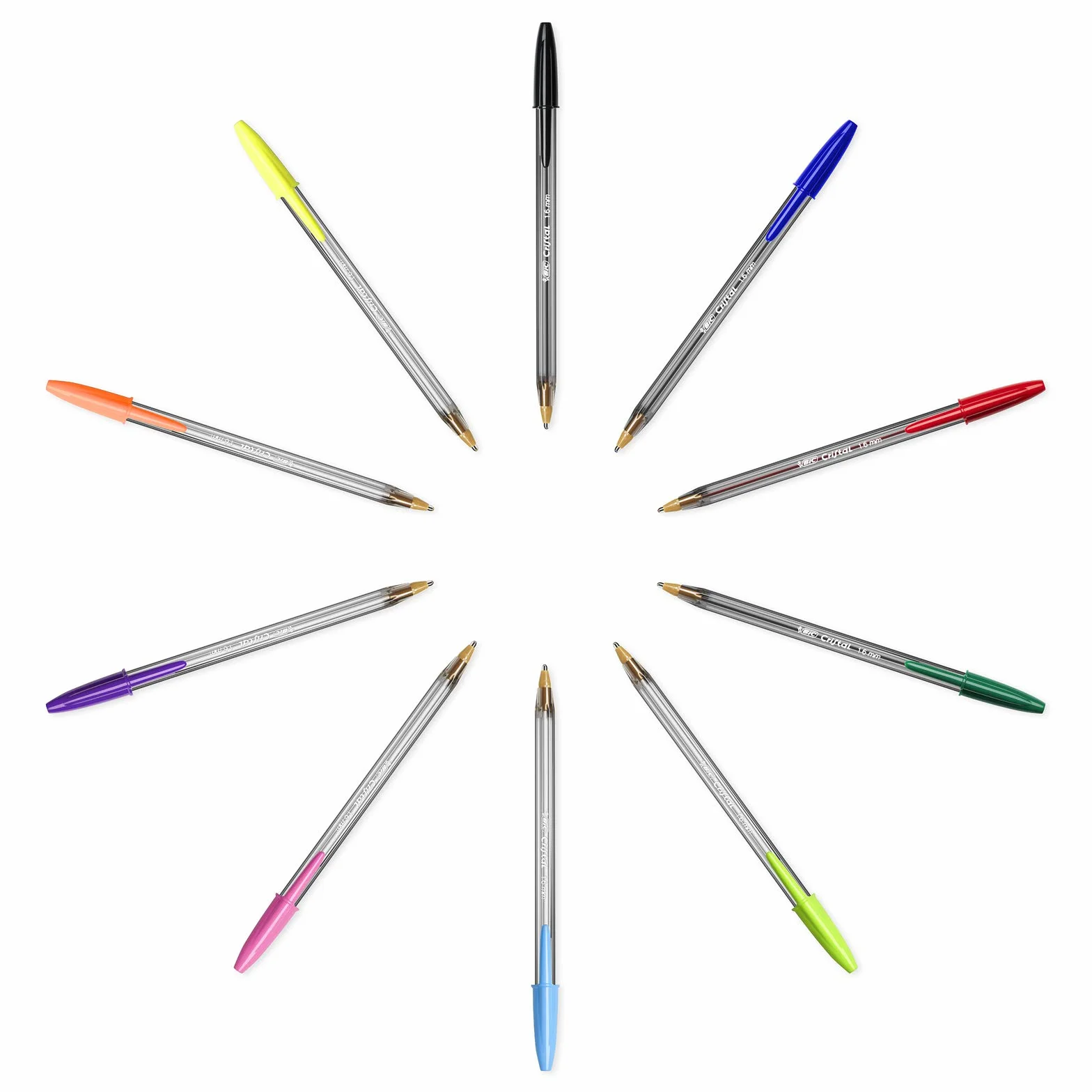 BIC Cristal Multi Colour Mix Długopisy, Pudełko, 20 Sztuk