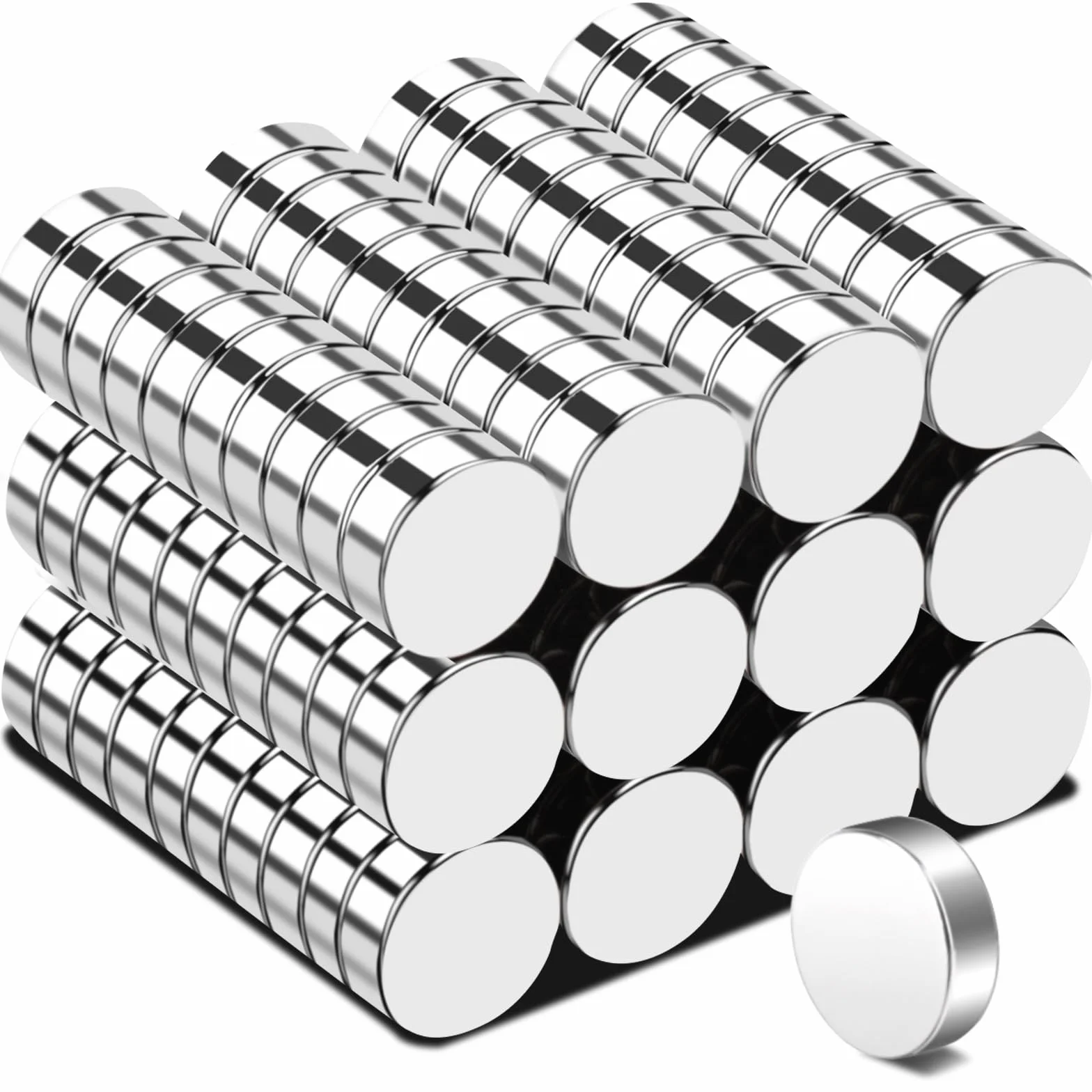 120 sztuk magnesów 6 x 2 mm, małe magnesy neodymowe, okrągłe, do przypinania, tablicy magnetycznej, lodówki, tablicy, rękodzieła, zdjęć, silnych magnesów