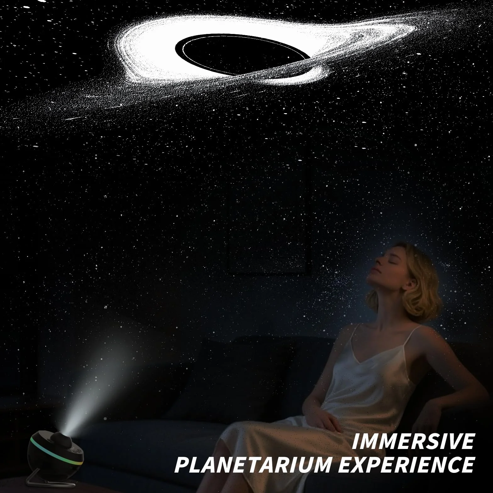 Galaxy Star Planetarium Projektor Niebo Gwiazda Lampka nocna z paskiem świetlnym Meteor 2 Zestaw Filmów