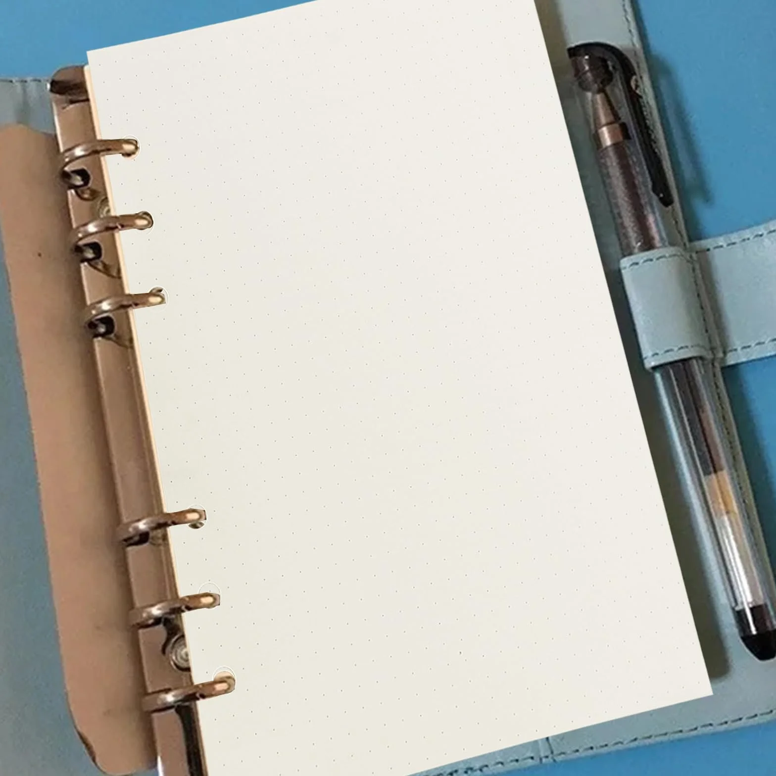 Papier uzupełniający A5 w kropki 450 arkuszy segregator 6 otworów
