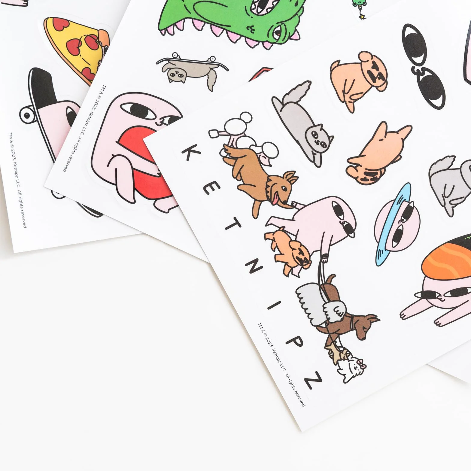 Grupo Erik Gadget Decals - Kalkomania Ketnipz - Wodoodporne naklejki anime Kawaii - naklejki wielokrotnego użytku