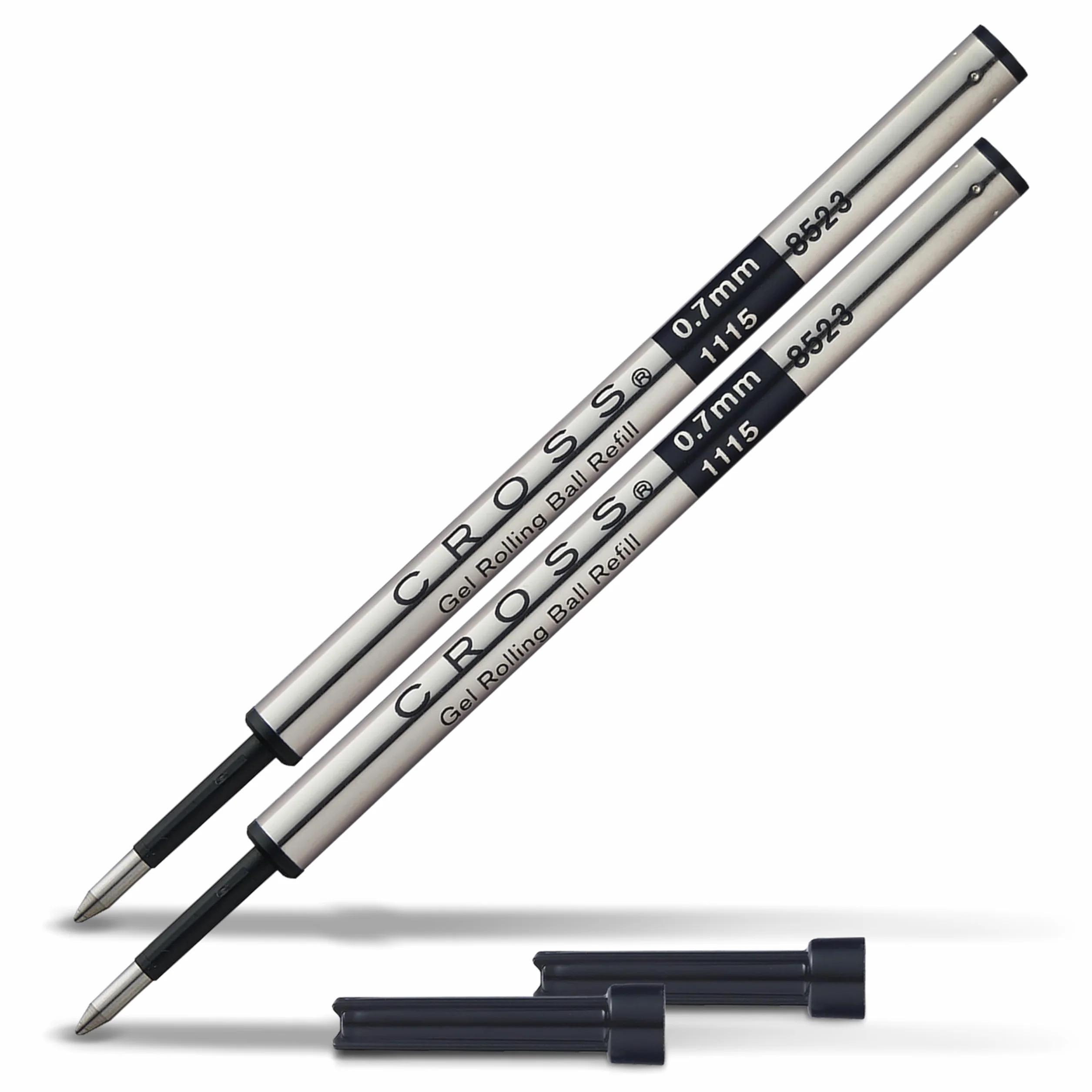 Cross oryginalny wkład do żelowych wkładów atramentowych, kompatybilny z długopisami żelowymi Rollerball, czarny, 2 sztuki