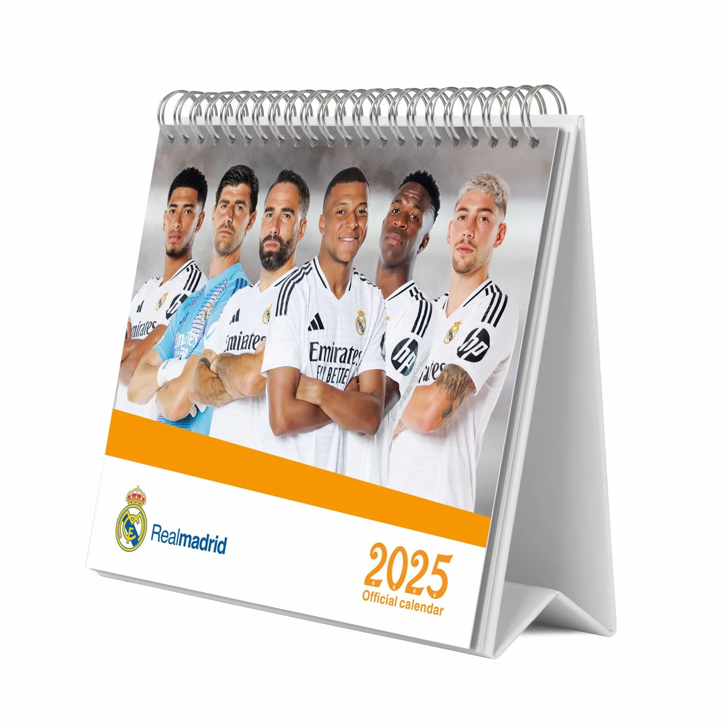 Grupo Erik Desk Calendar 2025 - Real Madrid | 8 x 7 inches - 20 x 17 cm | 12 Month Desk Planner, Desktop Calendar 2025 | Real Madrid Calendar 2025, Real Madrid 2024-2025
