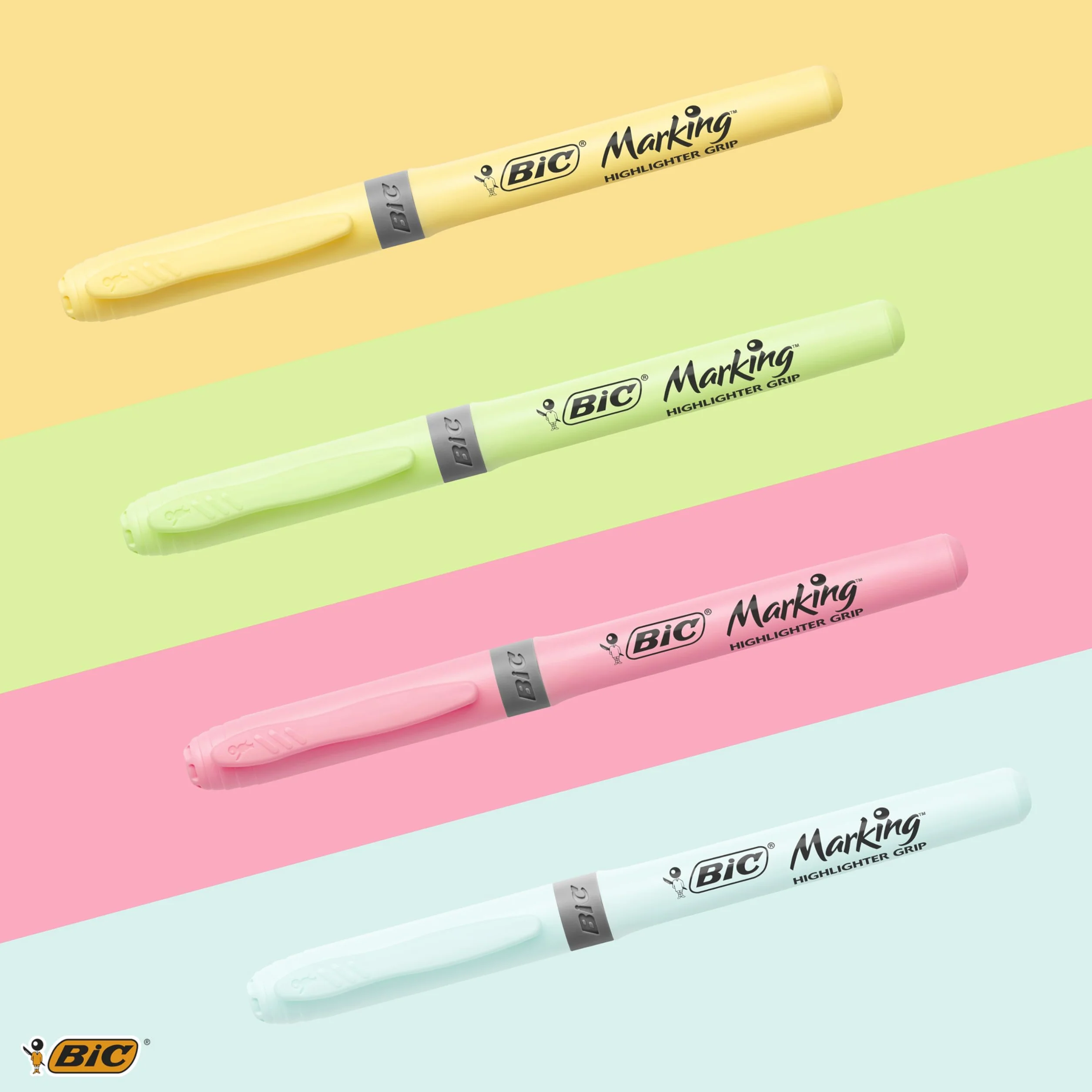 BIC Zakreślacz Highlighter Grip Collection Blister 12 szt