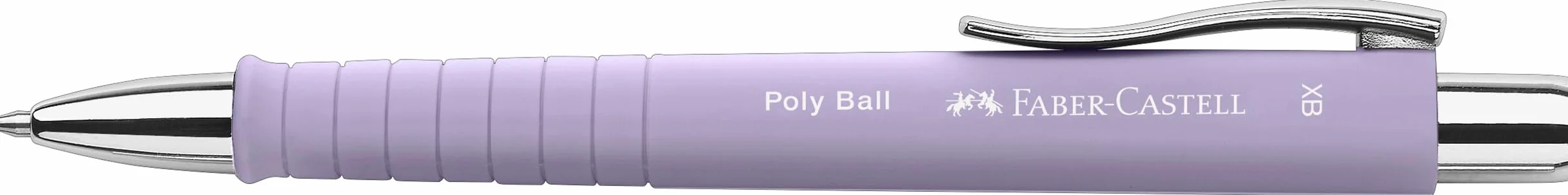 FABER-CASTELL Poly Ball pióro kulkowe sweet lilac 2 sztuki wymienny wkład XB wodoodporne