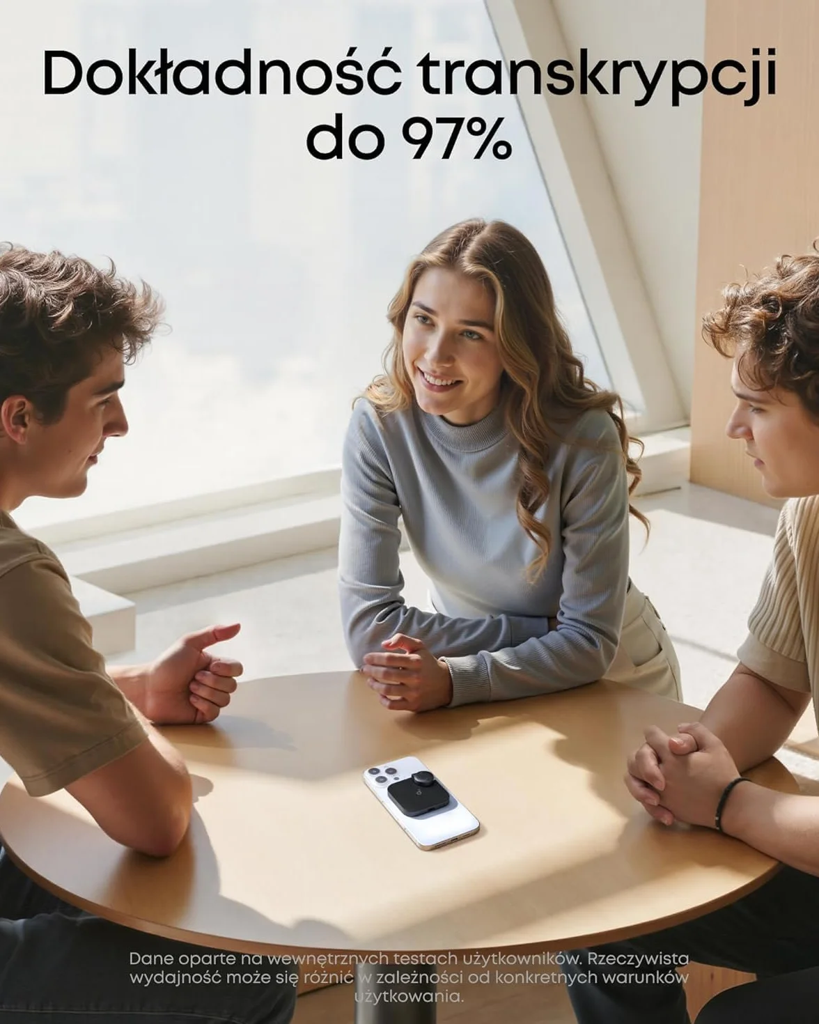 Anker soundcore Work Przenośny dyktafon 64 GB z transkrypcją AI MFi