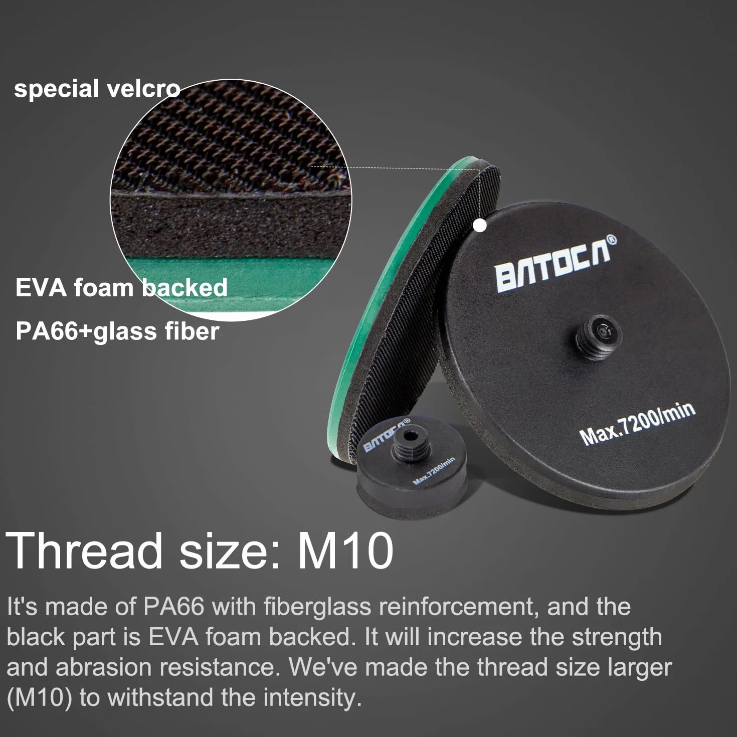 BATOCA S4 Mini polerka akumulatorowa, polerowanie obrotowe i orbitalne, 25 mm / 75 mm wycieraczki, silnik bezszczotkowy, profesjonalna polerka do szczegółów, 2 baterie 12 V 2,5 Ah, 2000-5500 obr./min