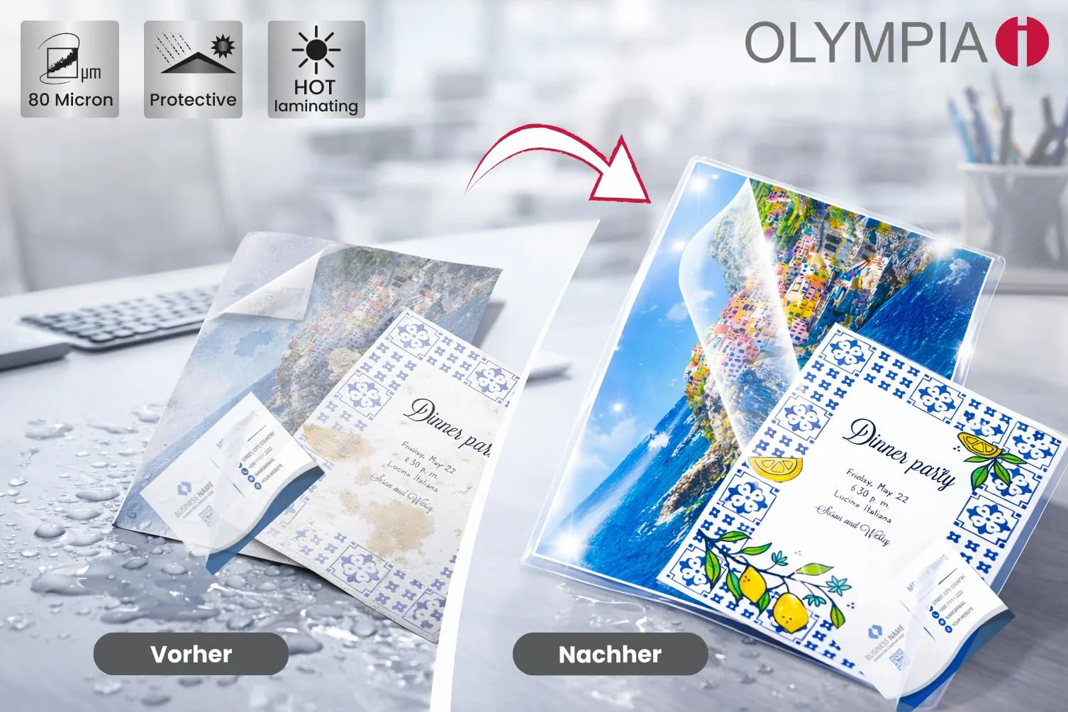 Olympia Folia do Laminowania Przezroczysta 100 sztuk