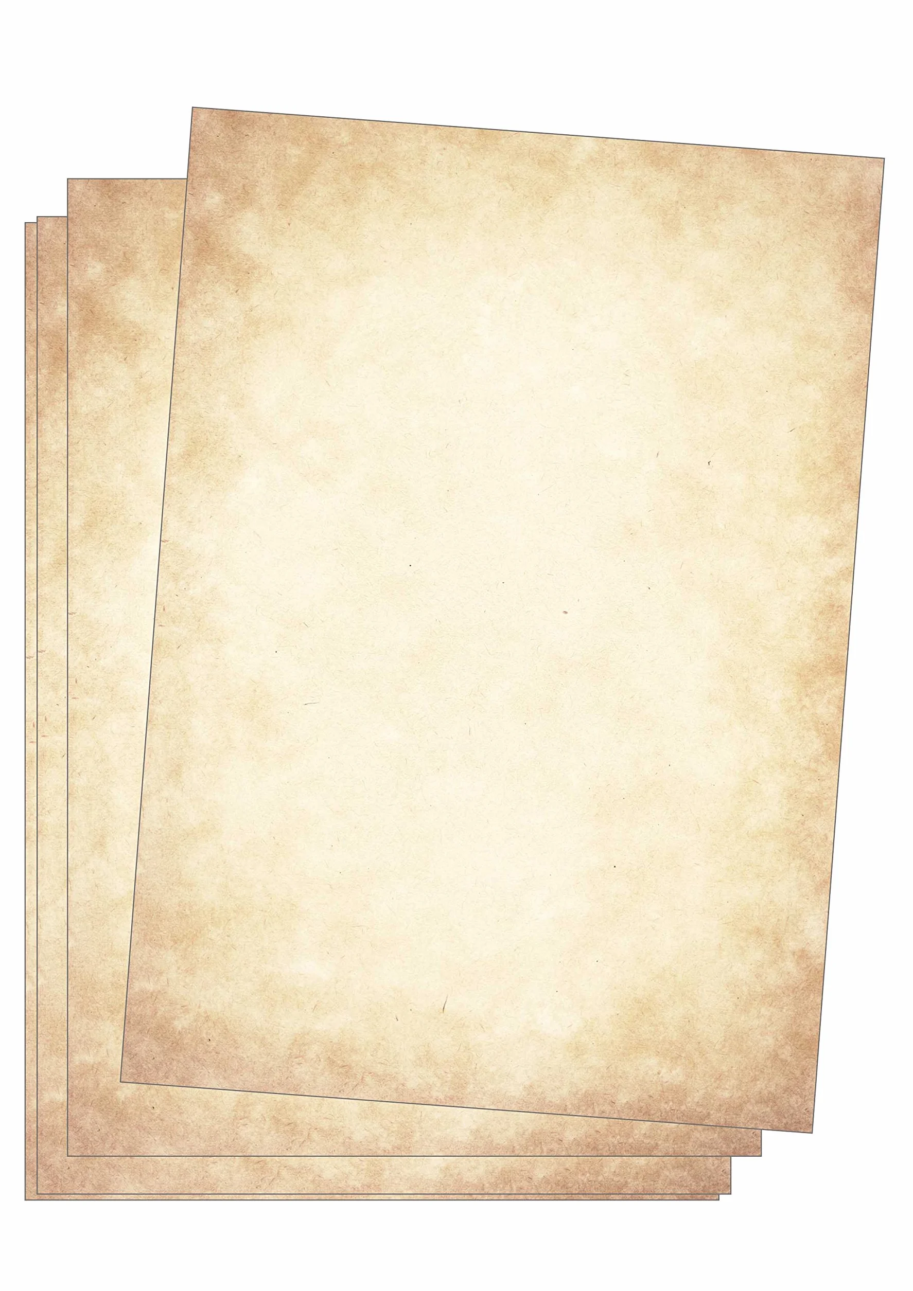 Edition Seidel Premium papier listowy Vintage stary motyw średniowieczny 50 arkuszy DIN A4 120 g/m² do majsterkowania dyplomy pergaminowy