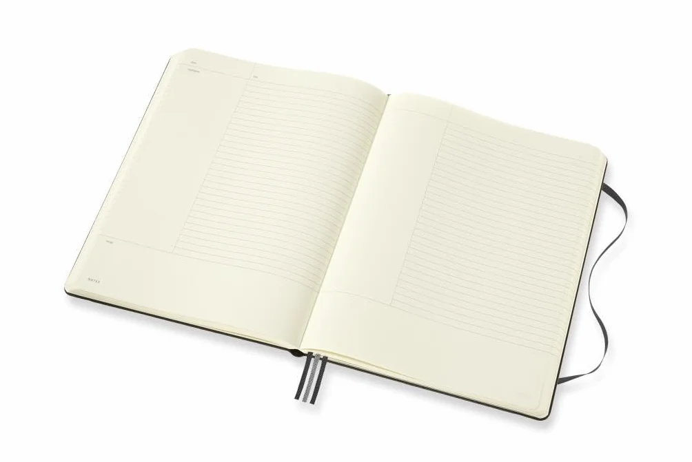 Moleskine Pro Project Planner, Professional Notebook, Hard Cover, X-Large 19x25 cm, Black, 288 Pages