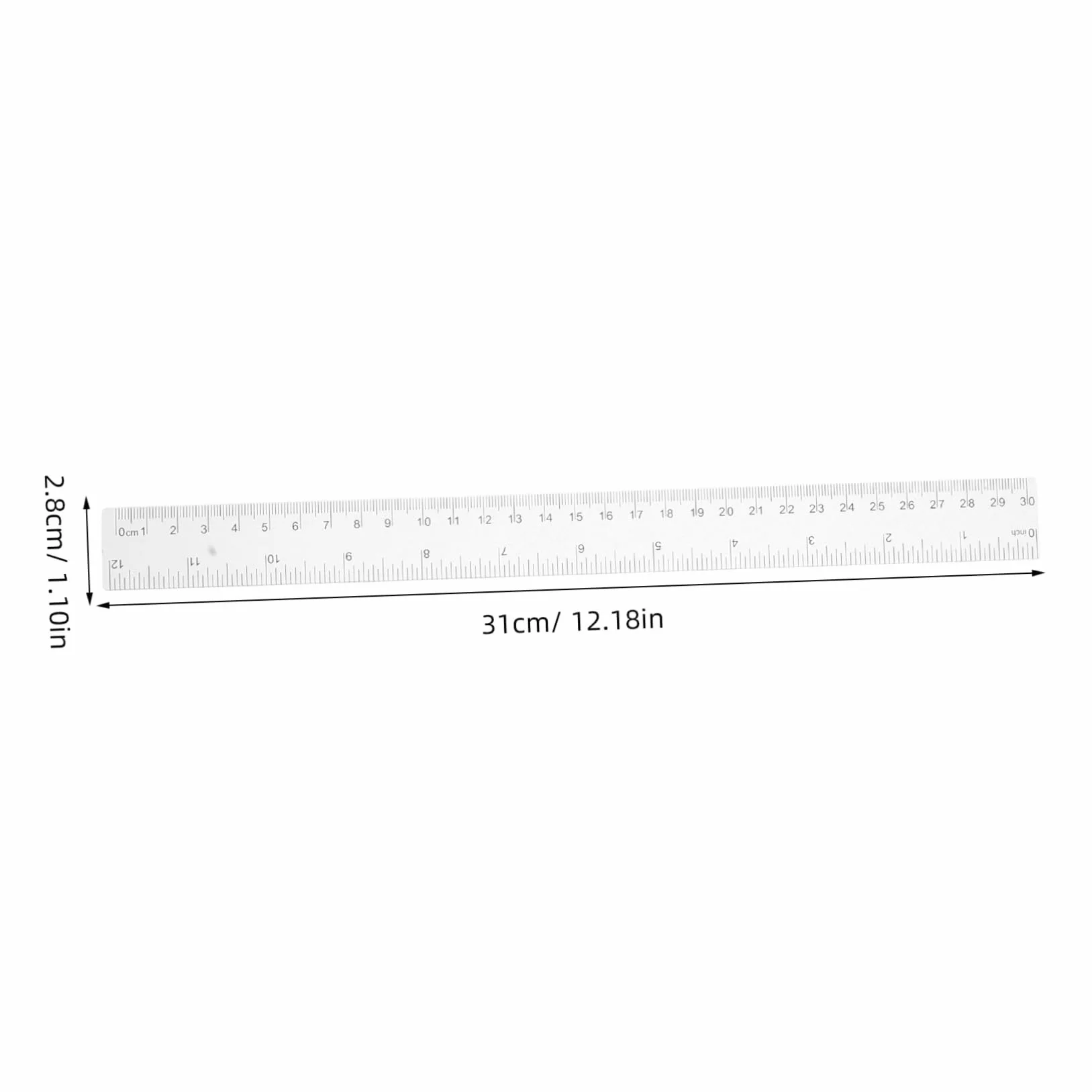 NUOBESTY Zestaw 8 Linijek Geometrycznych Komplet Linijek Math Kątomierz Trójkąt