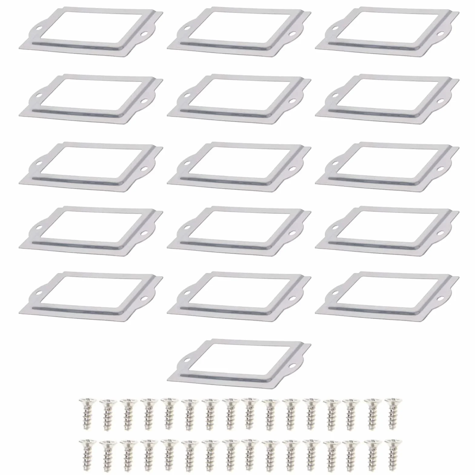 Metalowe Ramki Na Etykiety 80x35mm Uchwyt Na Etykietę 16 Sztuk
