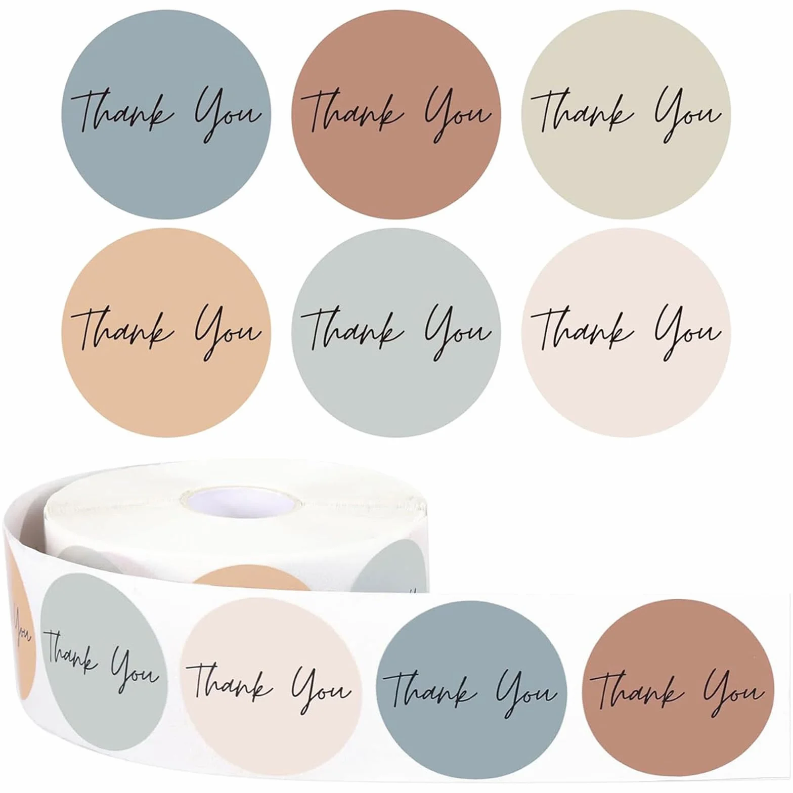 1000 sztuk naklejek Thank You, 25 mm, okrągłe naklejki z podziękowaniami, naklejki z podziękowaniami, na prezent biznesowy, wyroby ręcznie robione, pieczenie, opakowanie