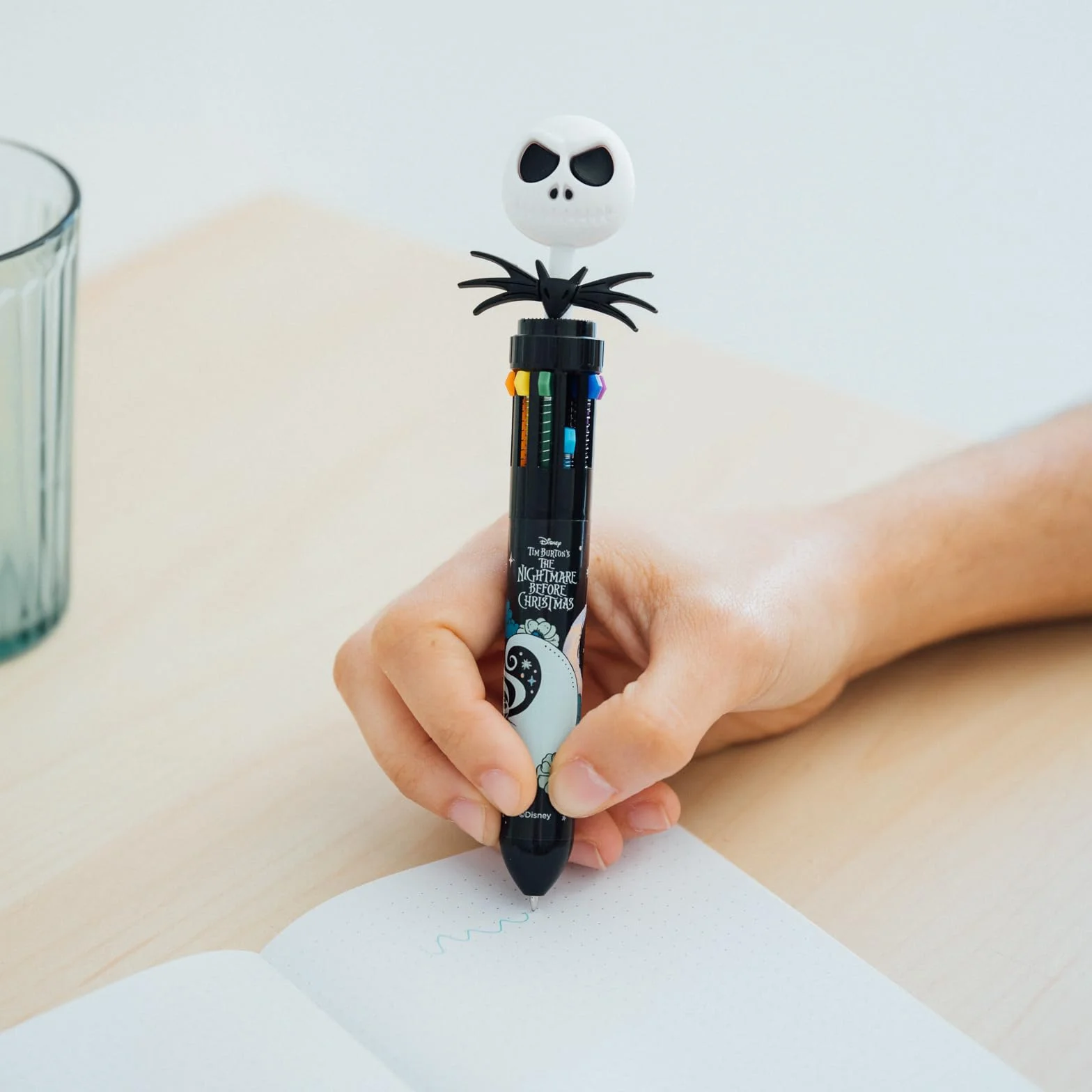 Grupo Erik Disney The Nightmare Before Christmas Stationery Set | Disney Pencil Case With A6 Notebooks, Pen, Highlighter Set, Sticky Notes, Paper Clips