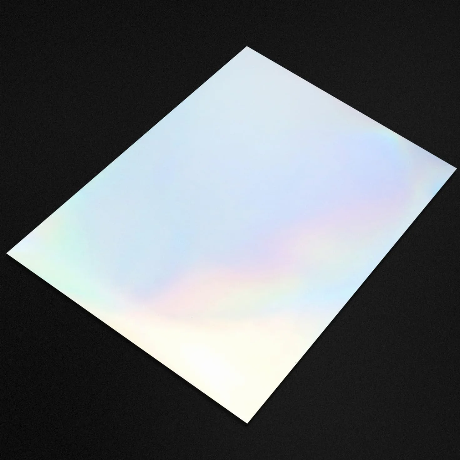 QWORK® 20 arkuszy Naklejki holograficzne do wydrukowania Samoprzylepny A4 Rainbow Vinyl Kalkomania Papier Wodoodporny Szybkoschnący papier do naklejek do drukarek atramentowych/drukarek laserowych (2
