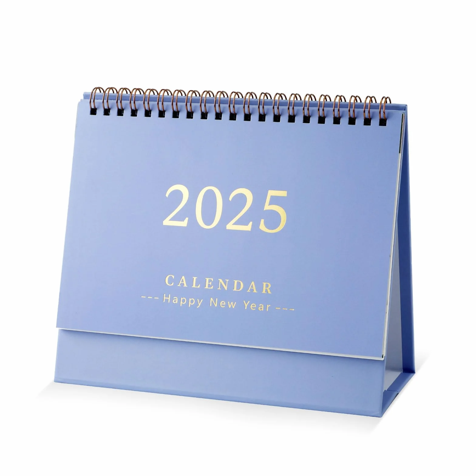 Kalendarz na Biurko 2024-2025, 19x16cm Odwracany na Stojaco Kalendarz Obowiazujacy od Lipca 2024 r. do Grudnia 2025 r. do Szkoly Biura i Domu (Fioletowy)