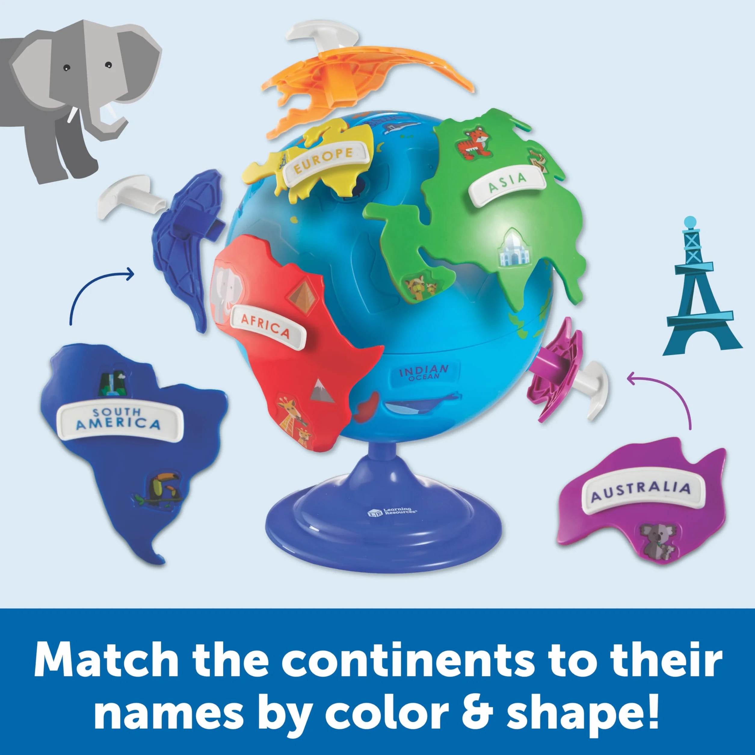 Learning Resources Globe Puzzle 14-Kawalek Zestaw