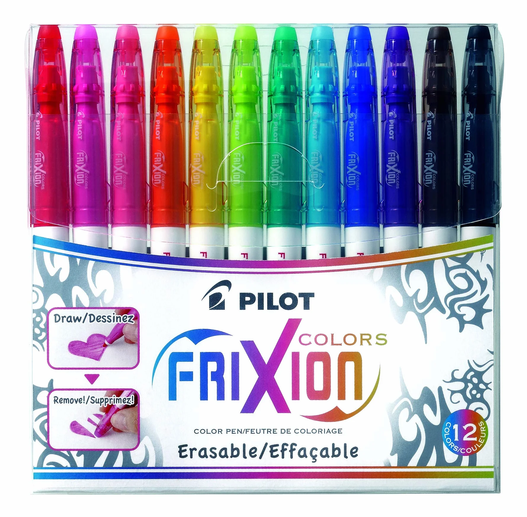 Pilot Pen Frixion Marker, Wielokolorowy, 12 sztuk