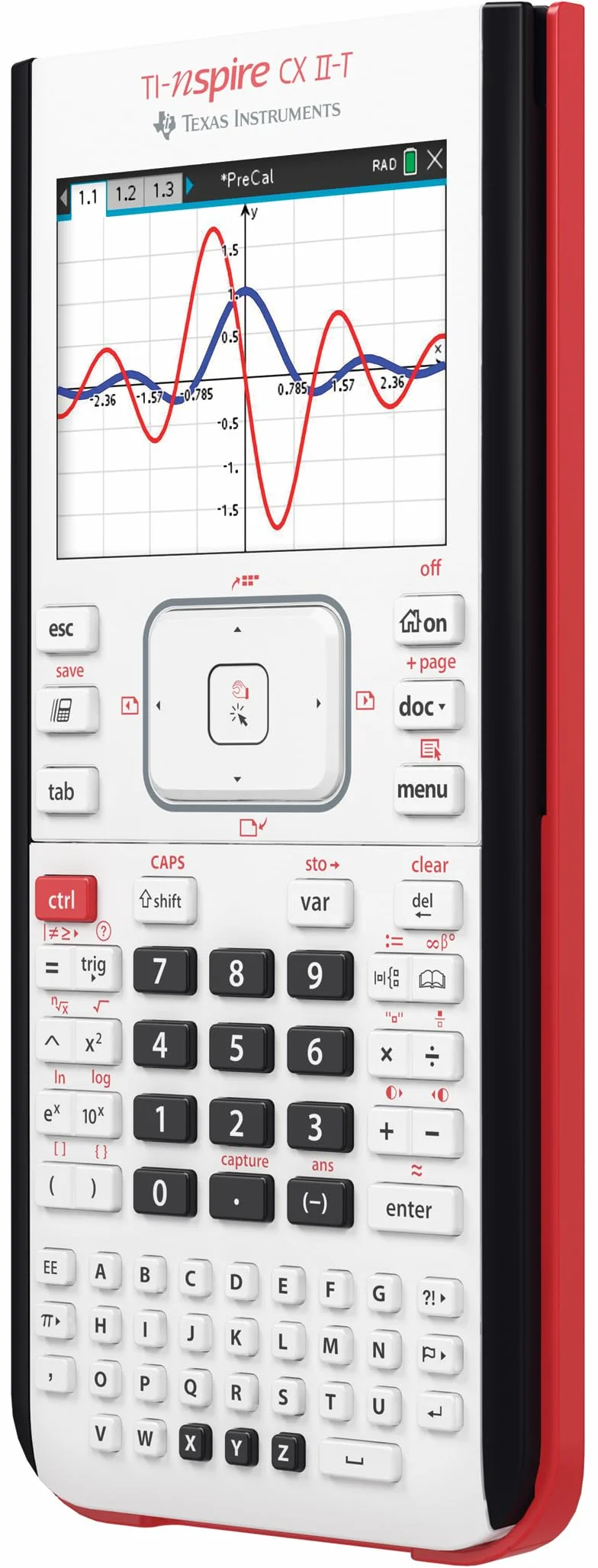 Texas Instruments Ti-Nspire Cx Ii-T NSCX2/FC/6E8/A Kalkulator Naukowy, Biały, 19 x 9 x 2 cm