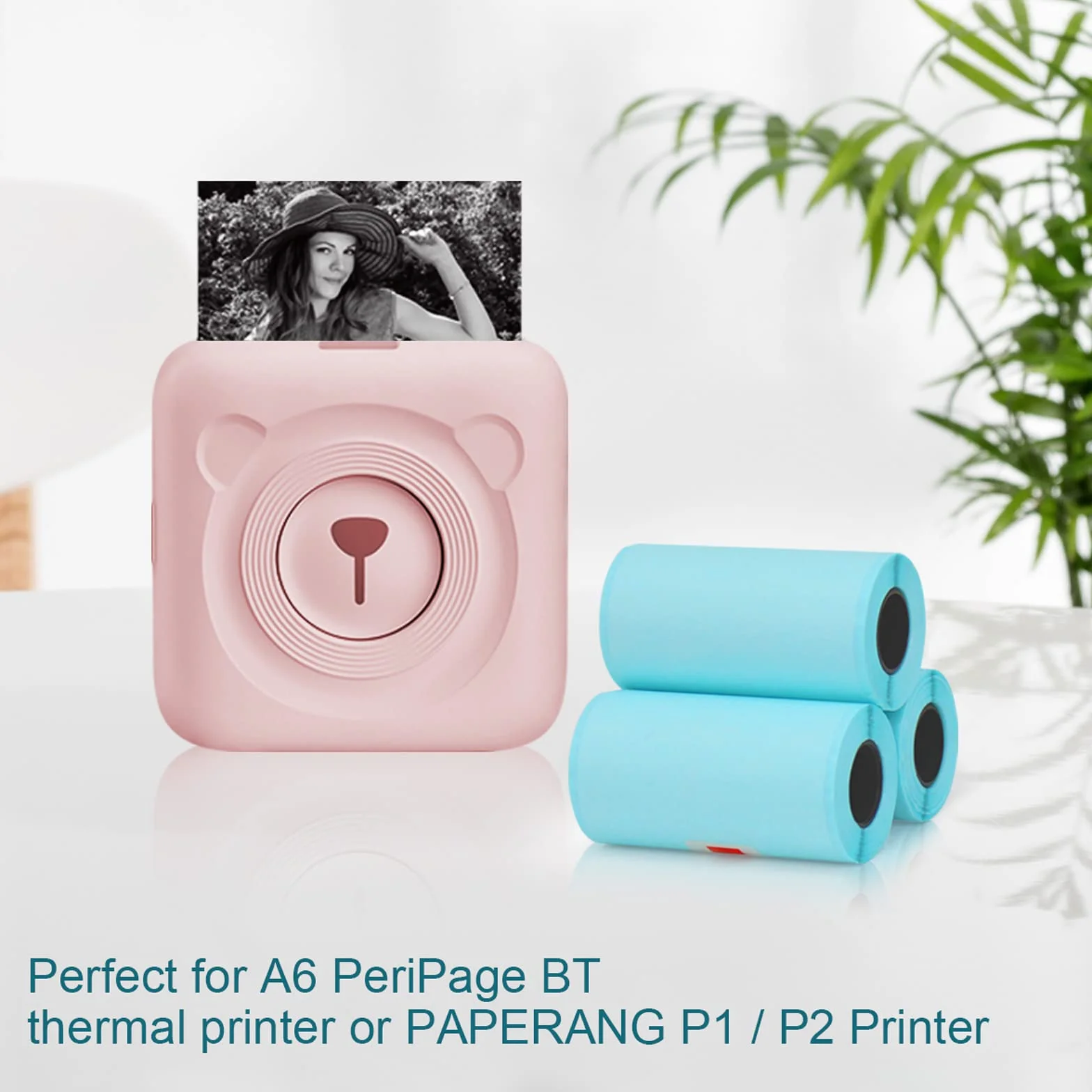 Samoprzylepna rolka papieru samoprzylepnego 9 szt. Termiczny papier fotograficzny do drukarki fotograficznej PeriPage Mini, P1 Mini drukarka (57 x 30 mm)