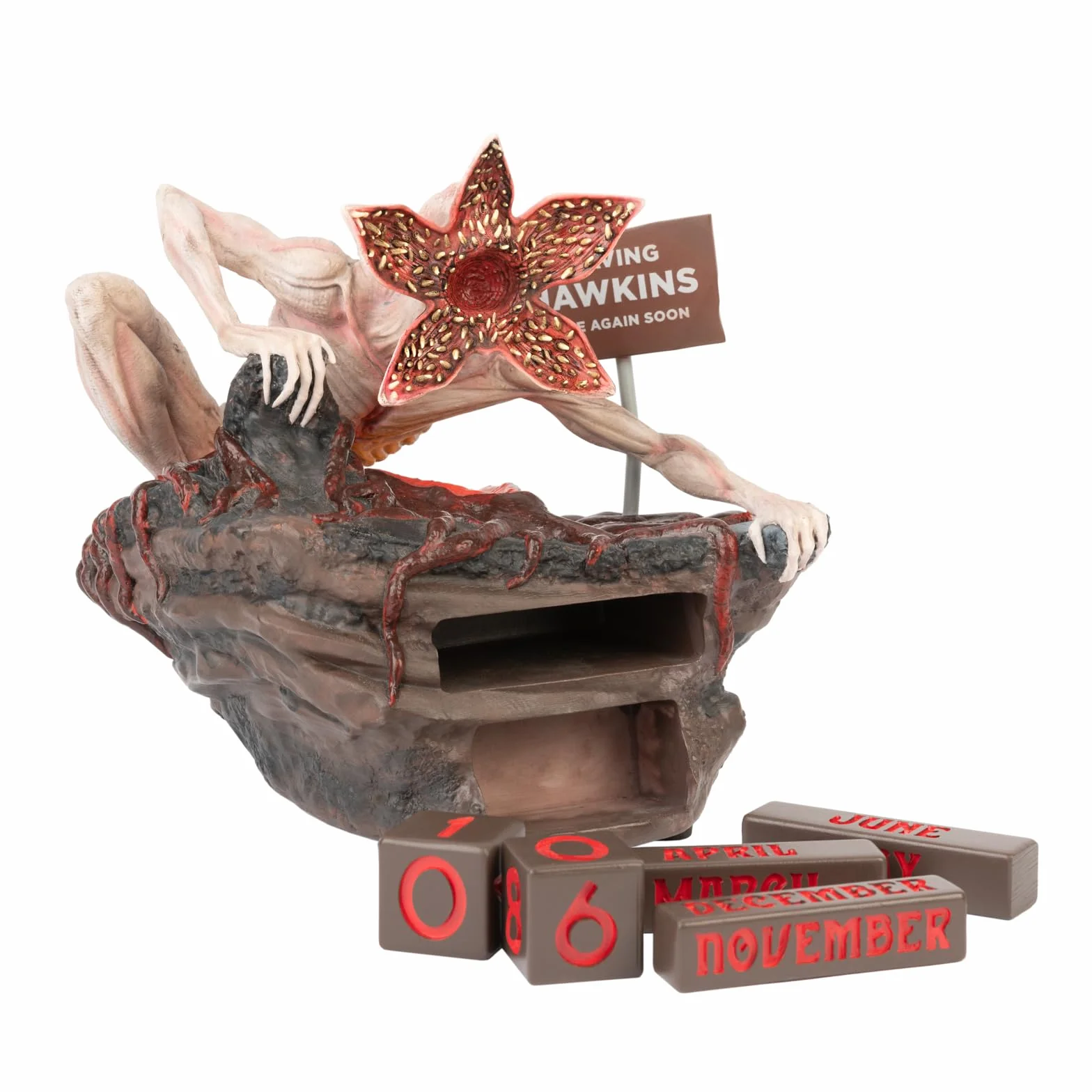 Grupo Erik Stranger Things Perpetual Calendar Demogorgon Flip Desk Calendar