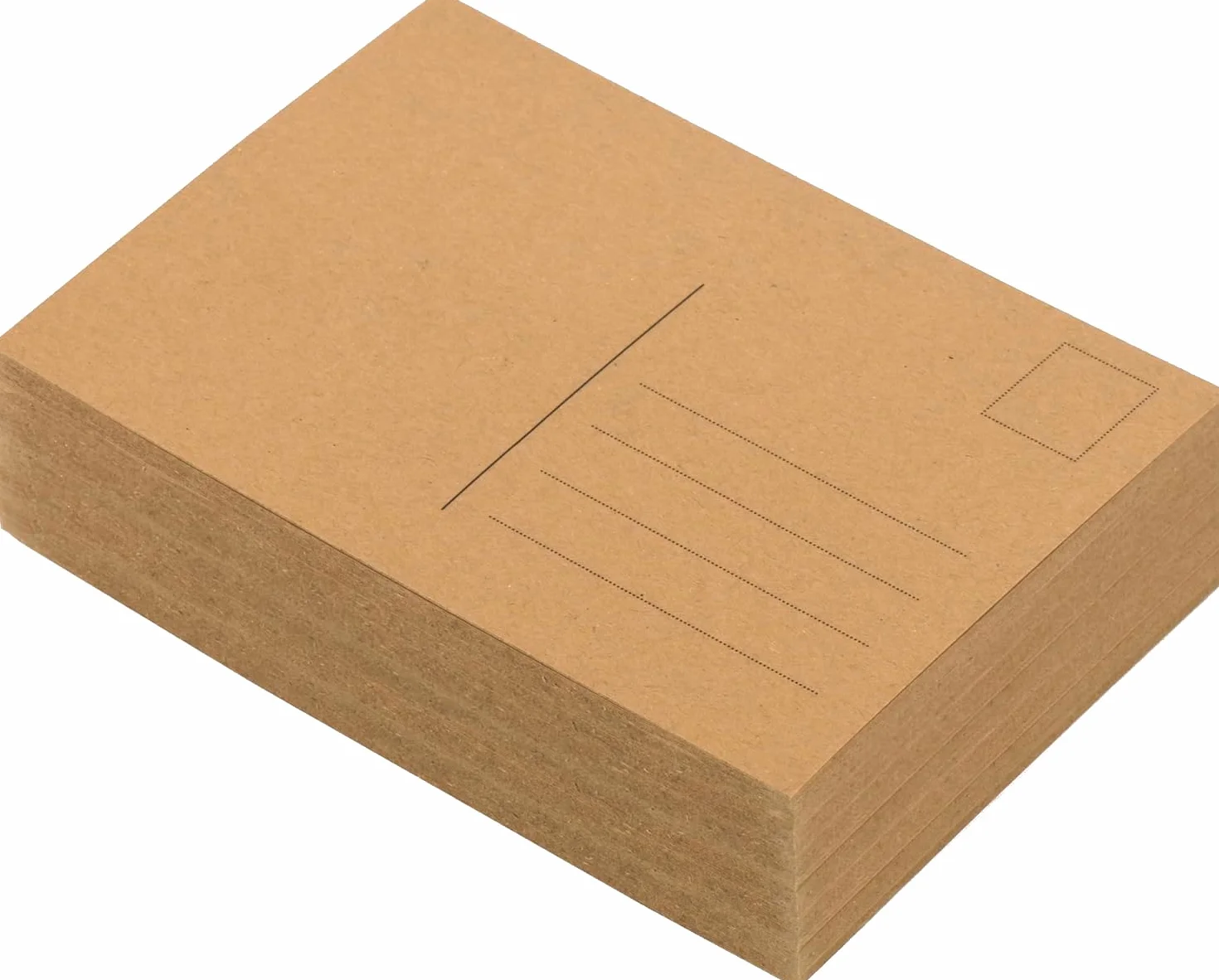 Heite 75 pustych pocztówek brązowych, DIN A6, kreatywne majsterkowanie, tworzenie indywidualnych kartek pocztowych, wysokiej jakości karton typu kraft 300 g/m2