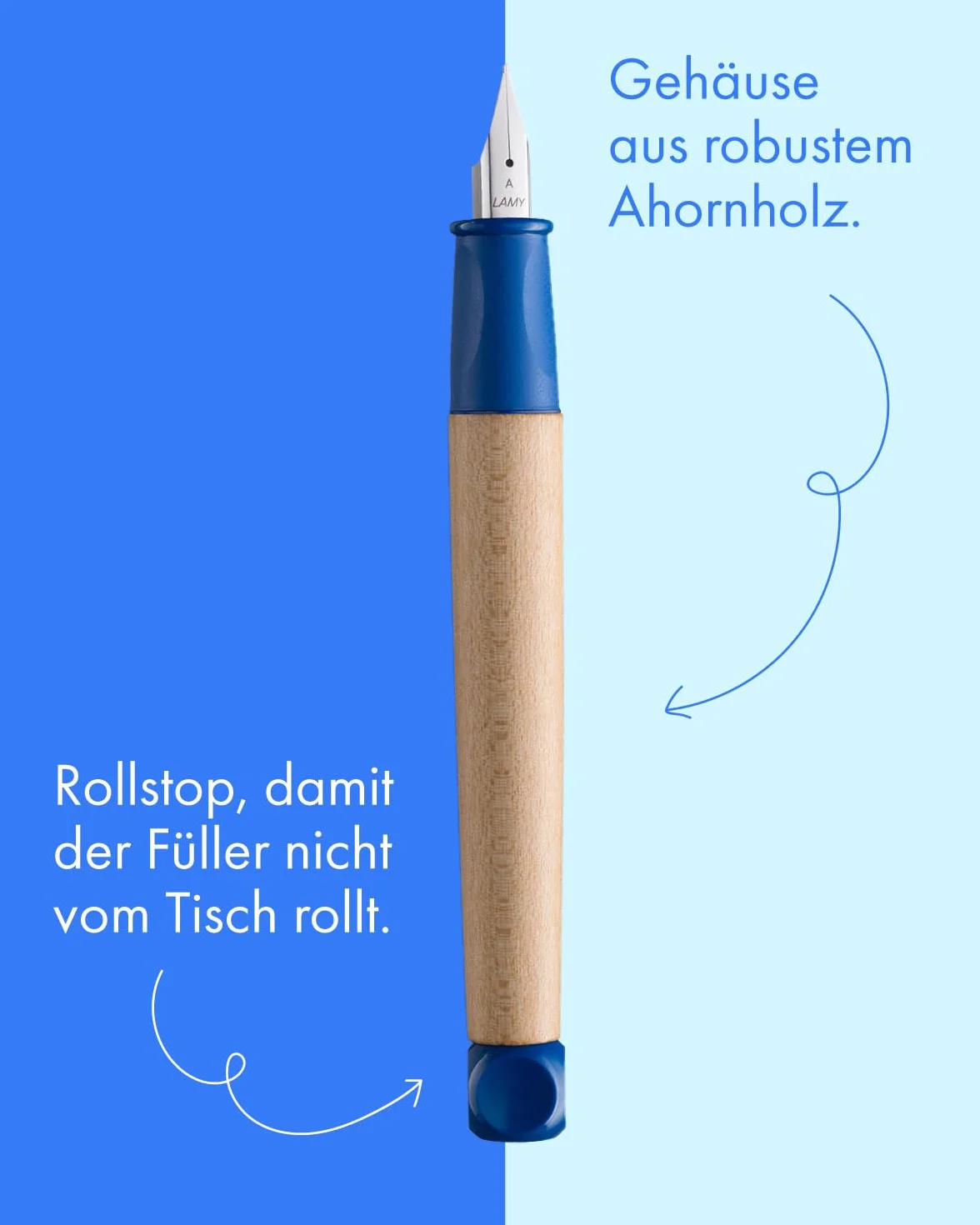 Lamy abc zestaw do nauki pisania niebieski pióro ołówek