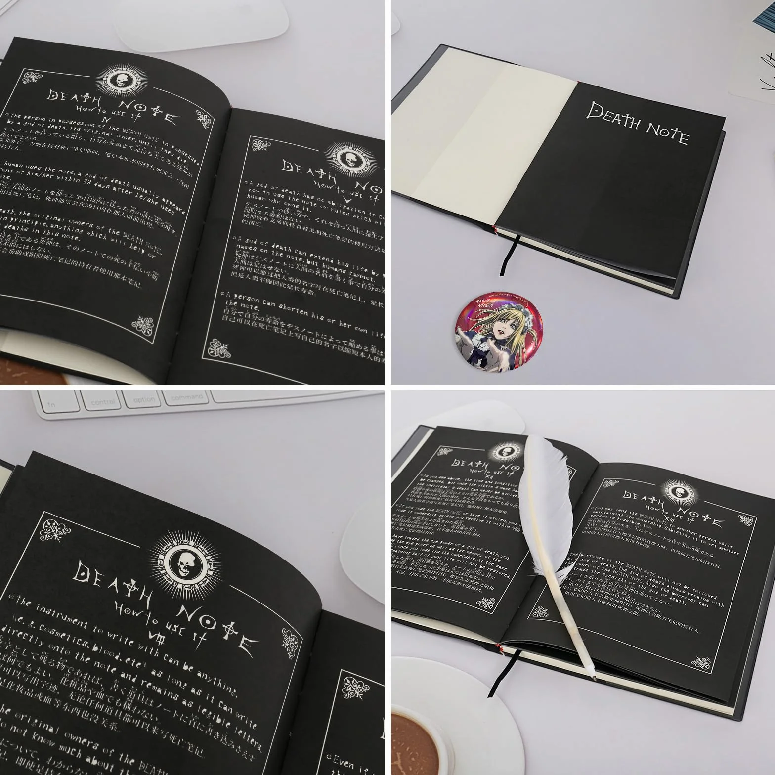 Death Note Książka, Death Note Notatnik, Notatnik Death Note, Death Note Merch Data Notatnik Basics Notatnik Planistyczny Zestaw Notatek Liniowany Dla Fanów Cosplayu Z Anime Biuro Szkolne Prezenty Dla