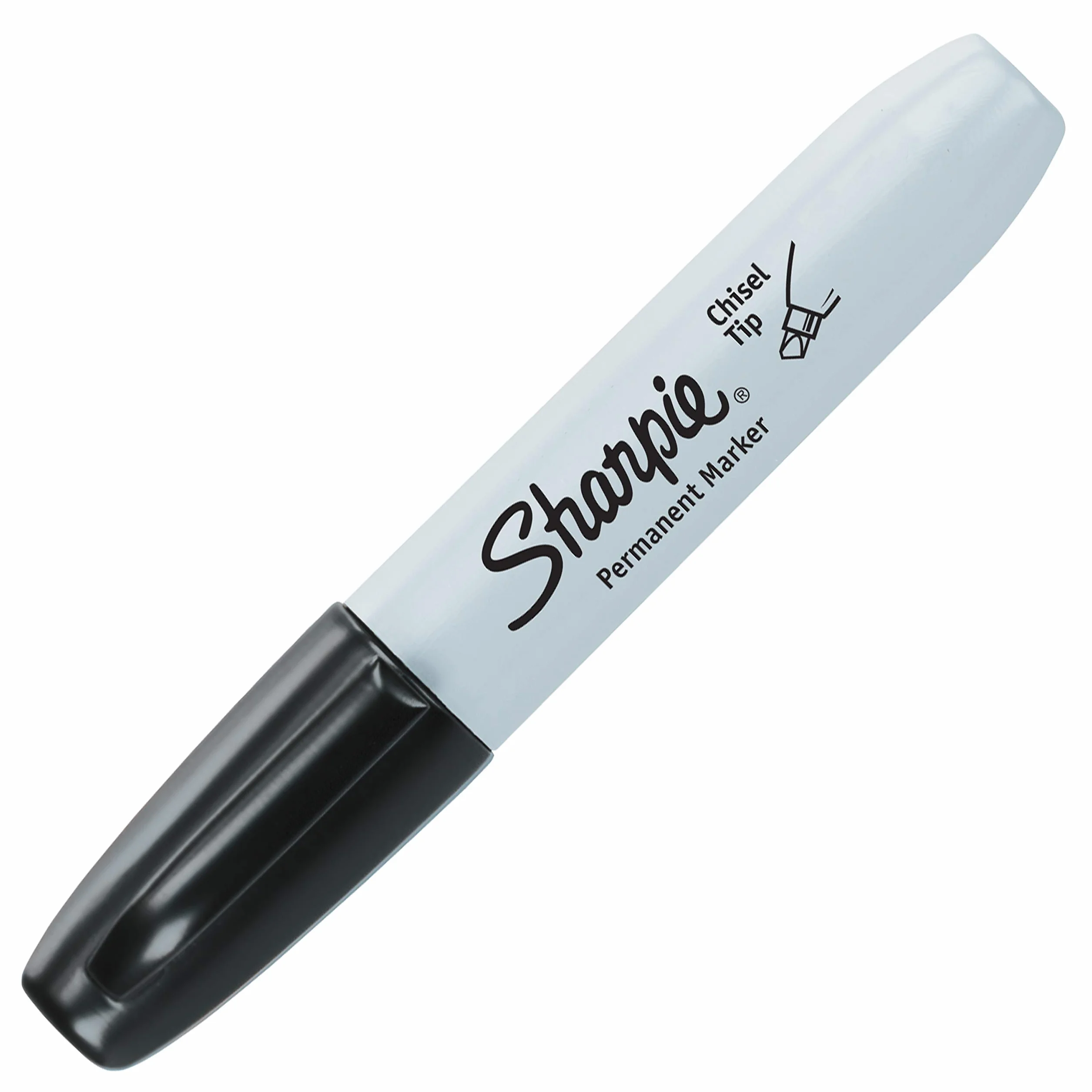 Markery permanentne Sharpie | Płaska końcówka | Czarne | 2 szt.