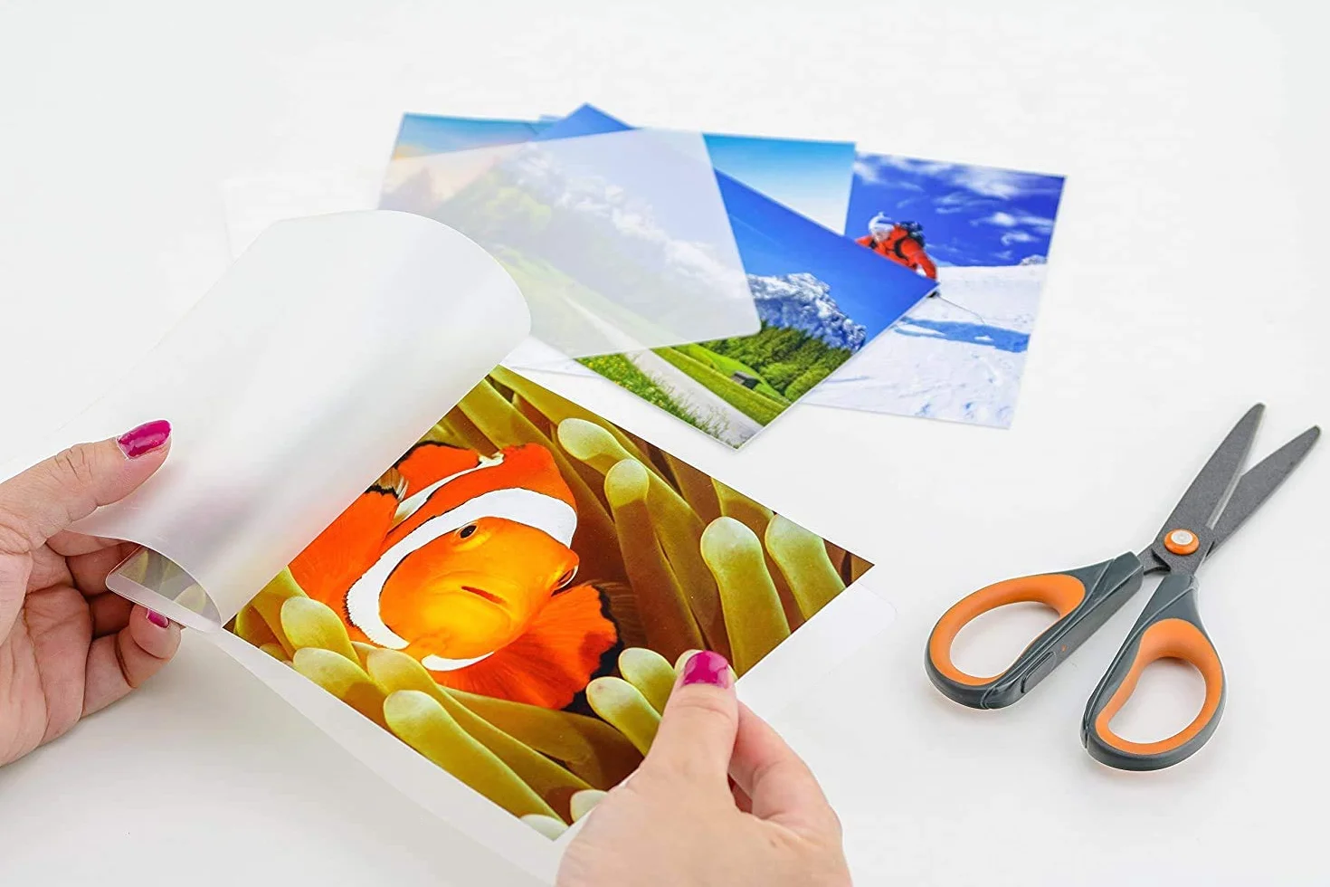 Peach Folie do laminowania A7-125 mic - 100 torebek - błyszczące - jakość premium dla najlepszych rezultatów laminowania - kompatybilne z urządzeniami wszystkich markowych producentów - PP525-05