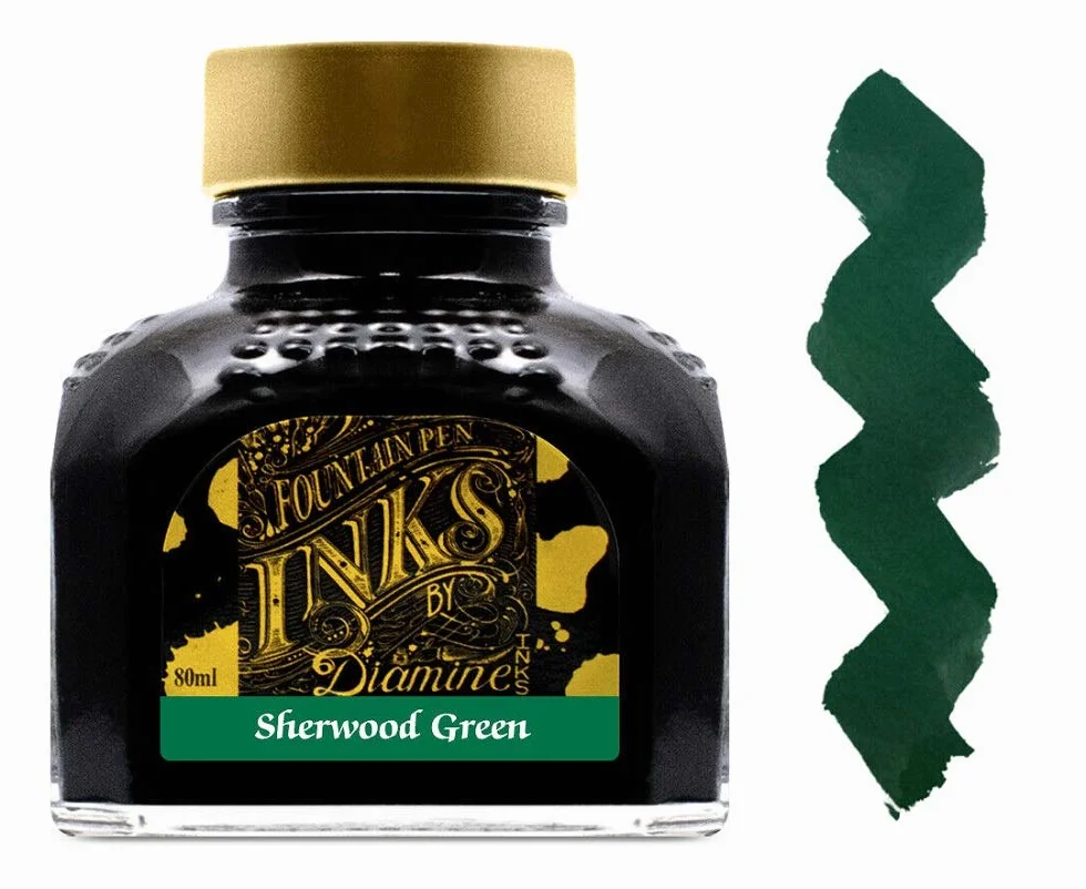 Diamine Butelka atramentu Sherwood Green 80 ml