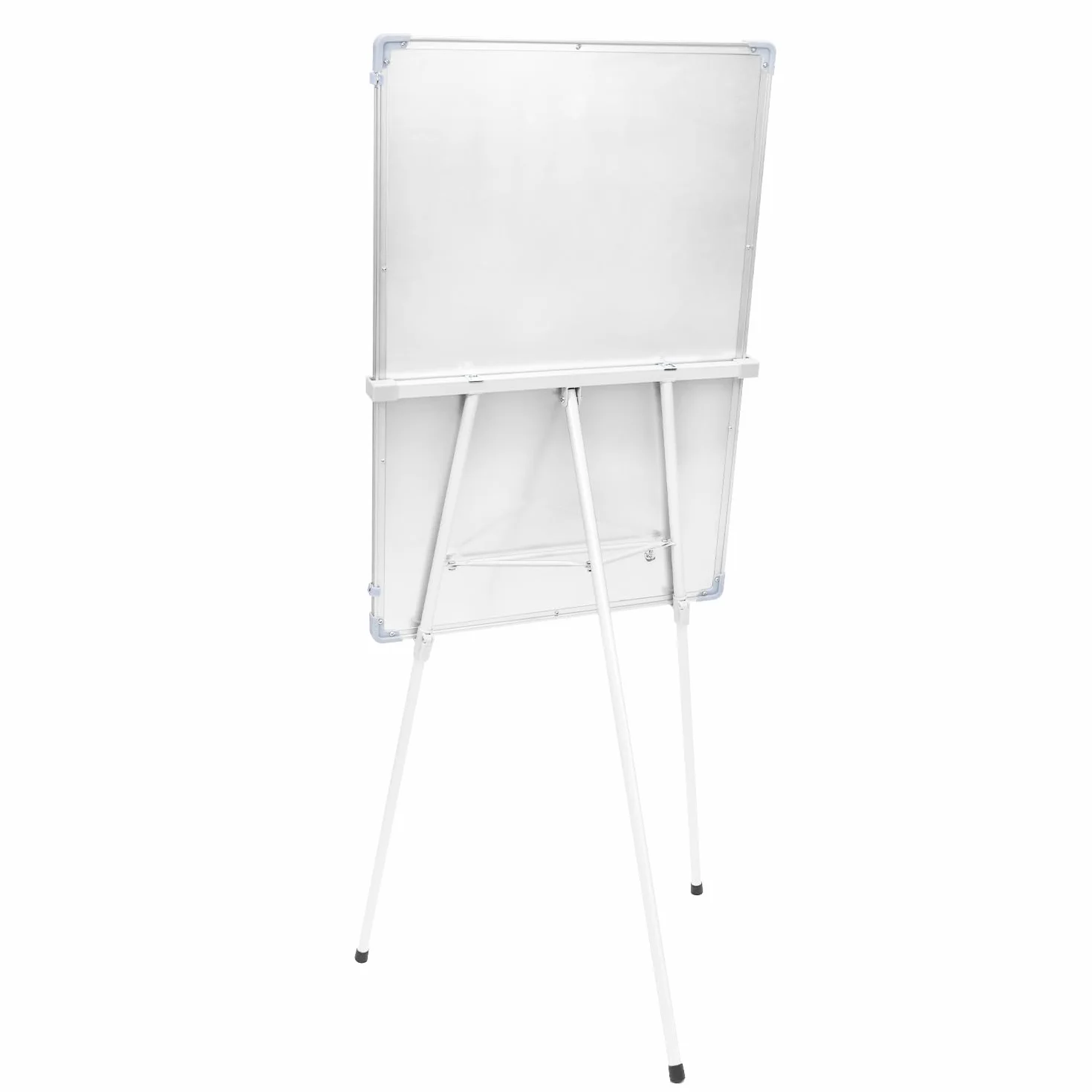 QWORK Stojak na flipchart 90x60 cm regulowana wysokość tablica suchościeralna