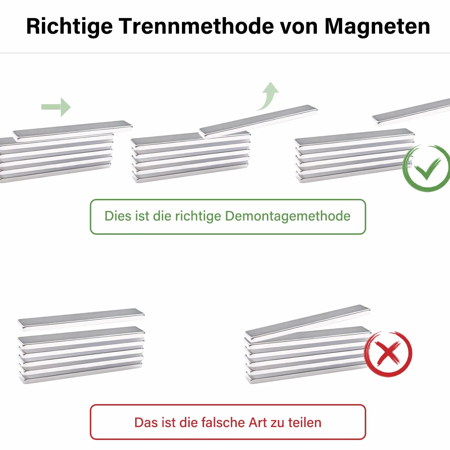 Magnesy neodymowe prostokątne 20x10x3 mm samoprzylepne do tablic magnetycznych