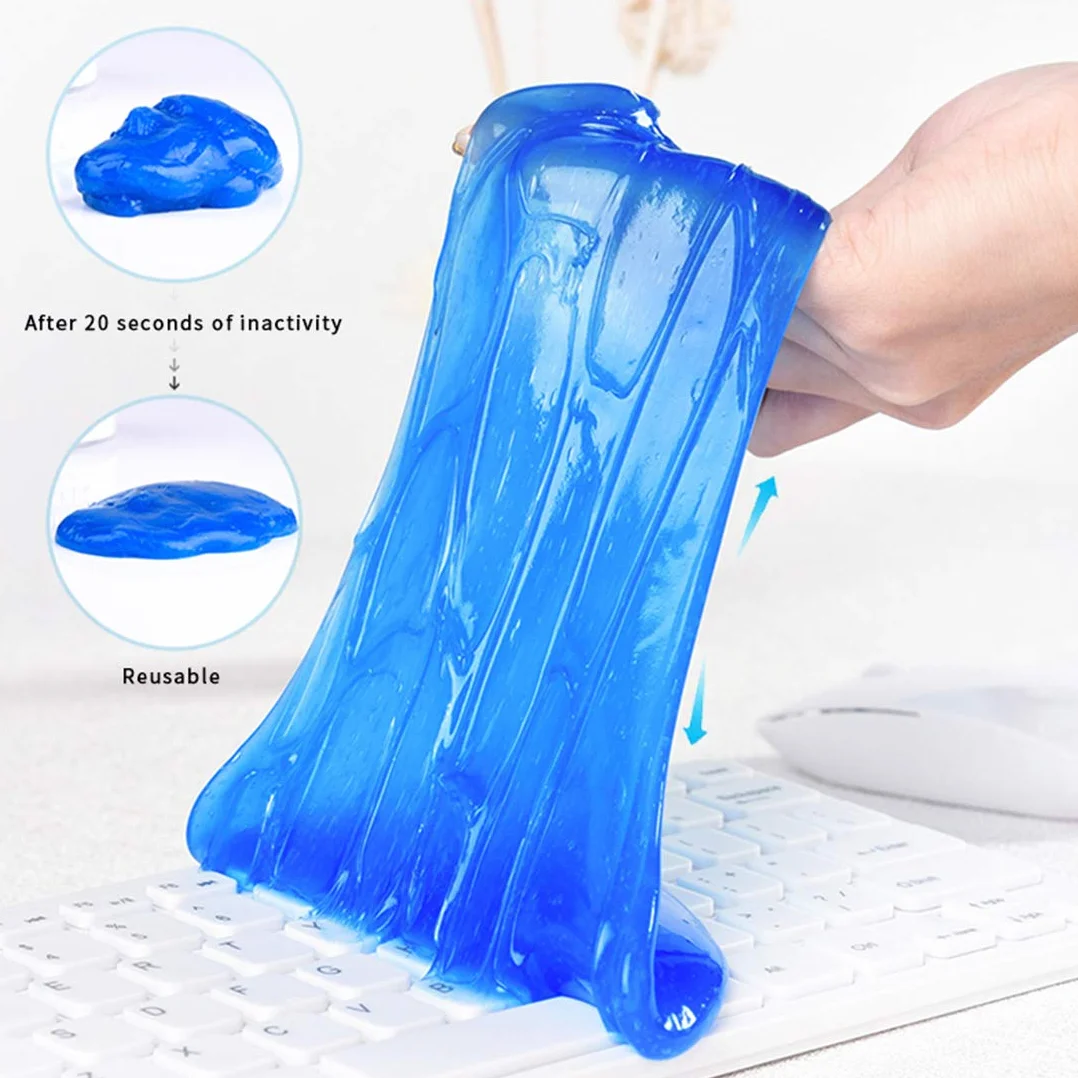 2 sztuki do czyszczenia klawiatury, żel do czyszczenia, keyboard, czyszczenie klawiatury, super czyste, płyn do czyszczenia samochodu, żel do czyszczenia, do PC, tabletów, laptopów, klawiatur, wentylatorów samochodowych, drukarek, kalkulatorów