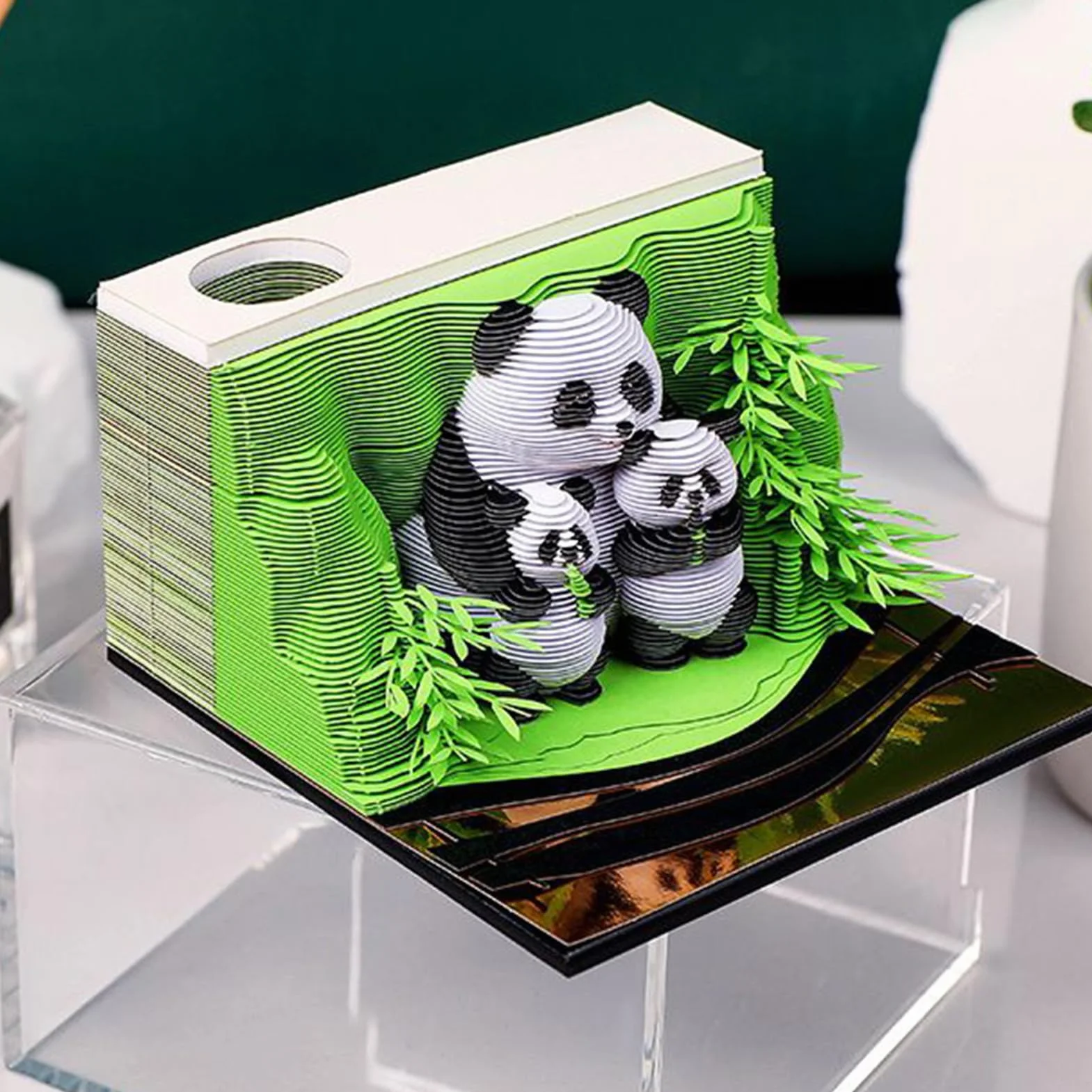 Kalendarz 3D biurko 2026 – Panda Tear Away kalendarz 3D, dekoracyjny notatnik biurko, stolik nocny, do szko?y, domu, biura, freelancerów, nauczycieli, studentów