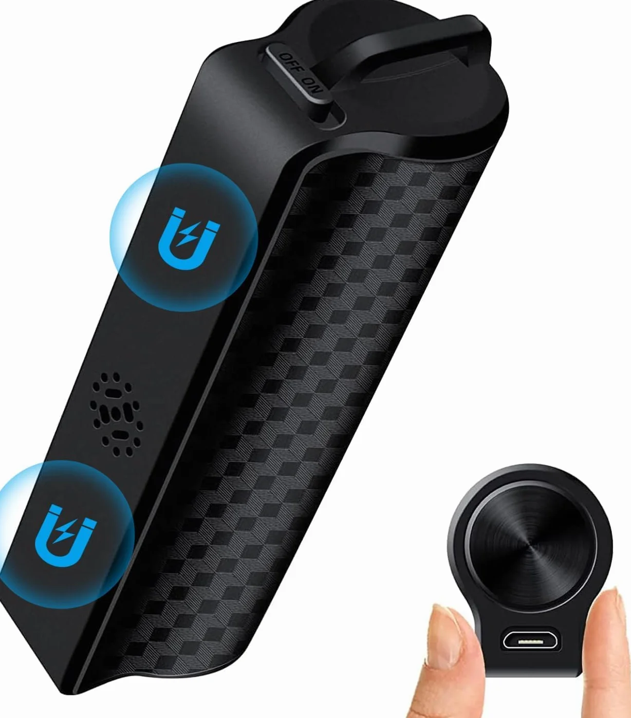 Dyktafon magnetyczny 128 GB nagrywarka 30 dni ładowanie USB sterowanie głosem