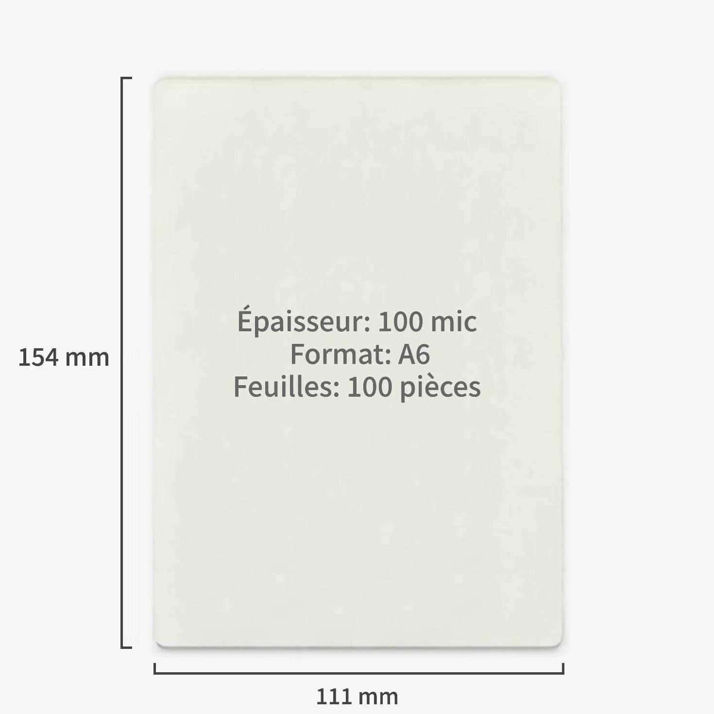 ACROPAQ Arkusze laminatora A6-100 mic, 100 kieszeni, błyszczące, zaokrąglone rogi