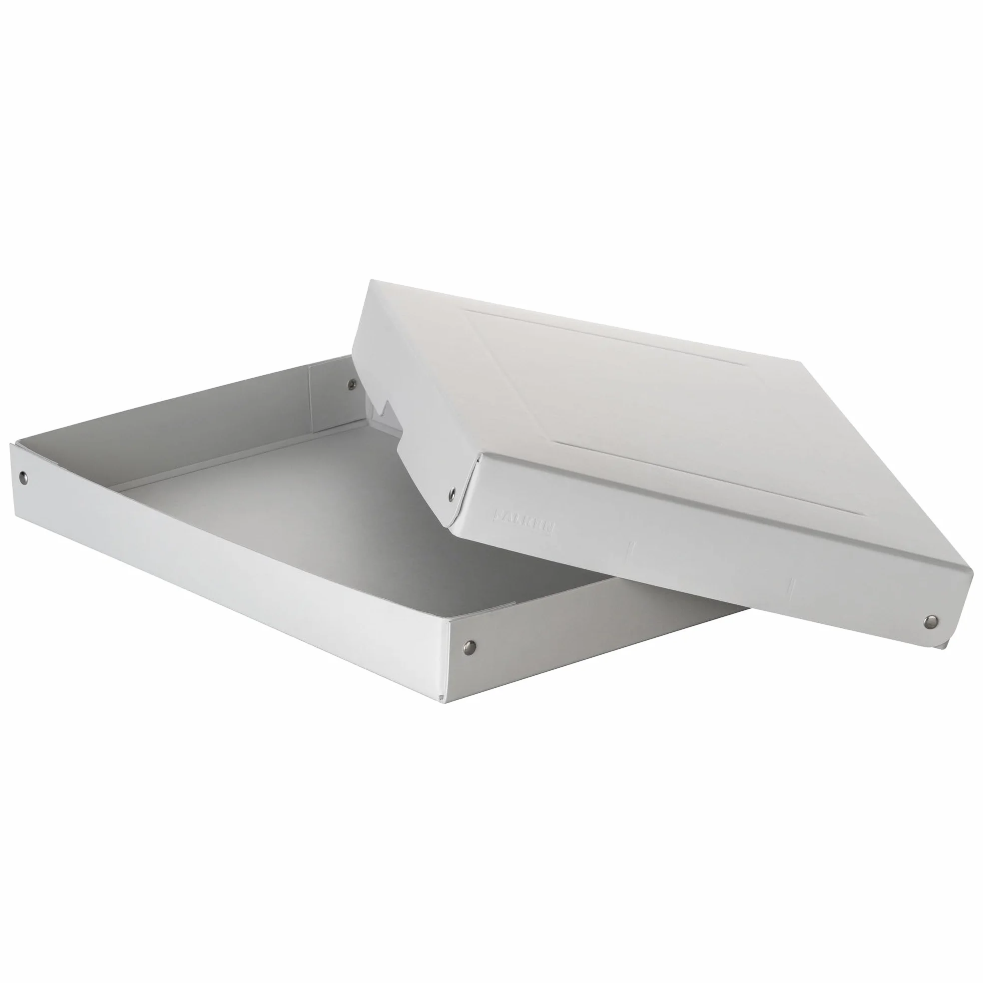 FALKEN Oryginalne pudełko do przechowywania PureBox Pro. Made in Germany. 40 mm wysokości DIN A4 odporne na starzenie, bezkwasowe pudełko do przechowywania z pokrywką, nadaje się do archiwizacji,