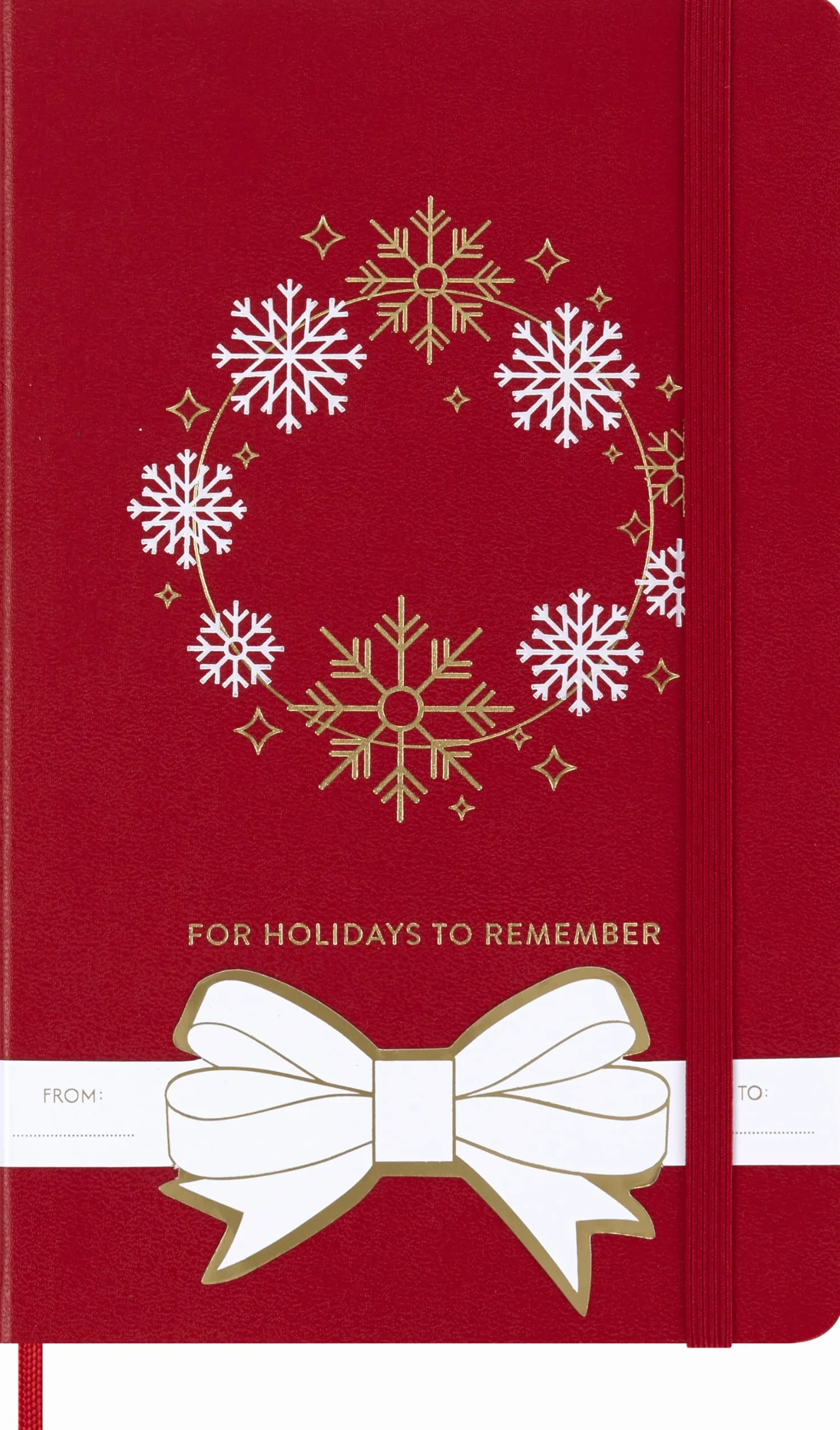 Moleskine Holiday Notizbuch L/A5 Liniert fester Einband Scharlachrot