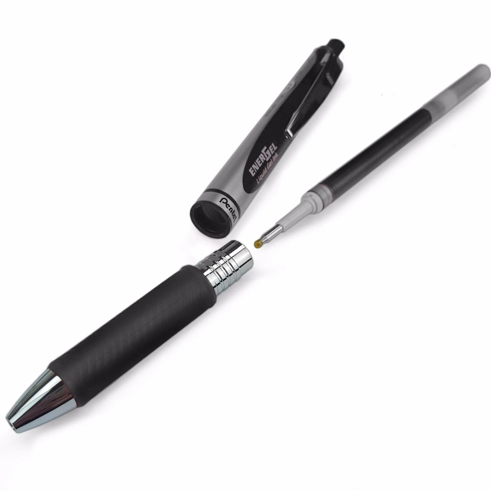 Pentel Energel 0,7 mm wymienna metalowa końcówka LR7 - BL77/BL57/BL37 - opakowanie 8 kolorów - czarny, niebieski, czerwony, zielony, pomarańczowy, różowy, błękitny, fioletowy