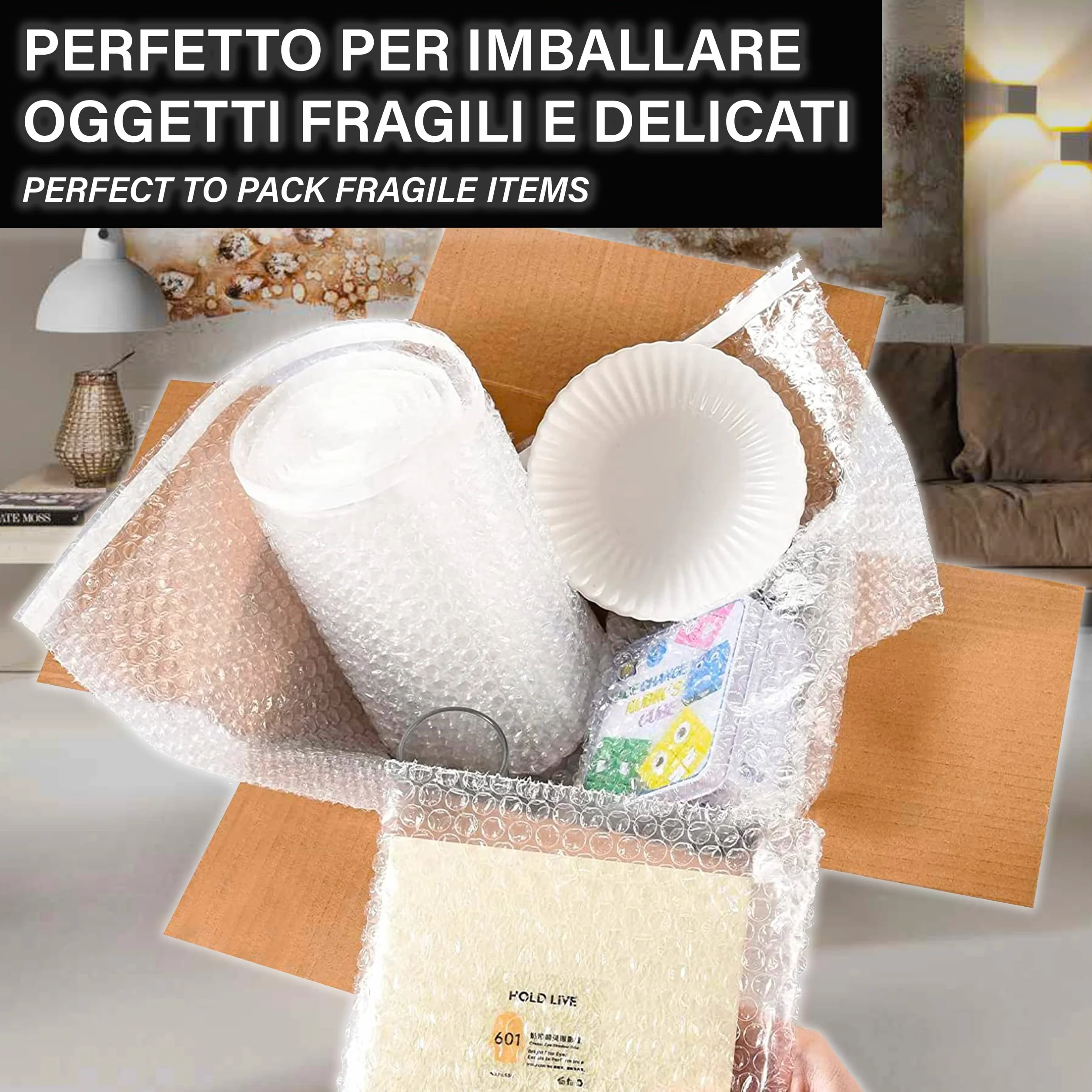 IPEA folia foliowa do pakowania i wysyłki – 10 metrów x 30 cm rolki – Made in Italy – pęcherzyki powietrza do ochrony, wyściółki, pakowania przedmiotów w transporcie – Odporny na rozdarcie i wstrząsy