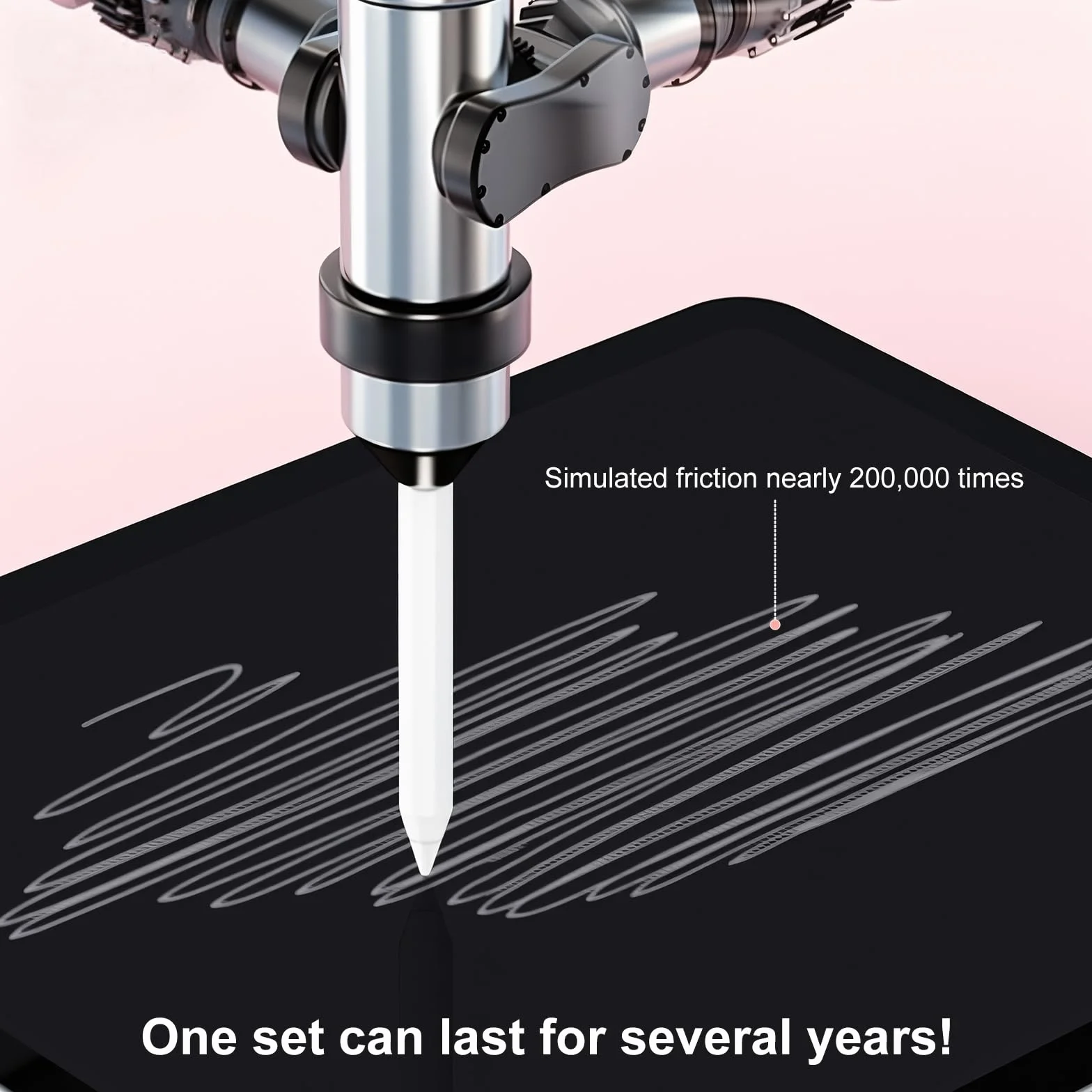 6-częściowy zestaw końcówek zamiennych do Apple Pencil 1. generacji i USB-C – końcówki Apple Pencil Pro do pisania i rysowania na iPadzie, w zestawie etui