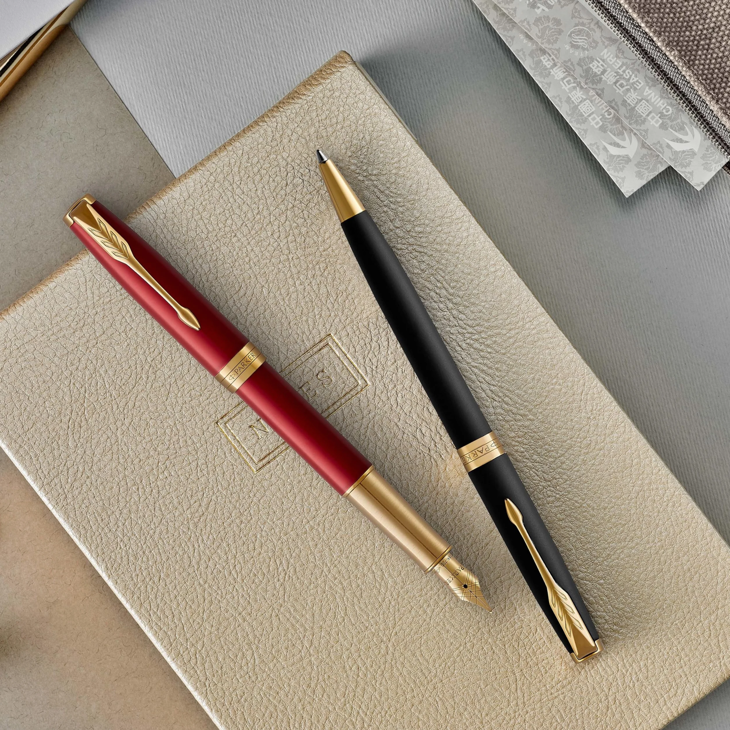 PARKER Sonnet długopis Subtel Blue CT medium czarny atrament opakowanie prezentowe