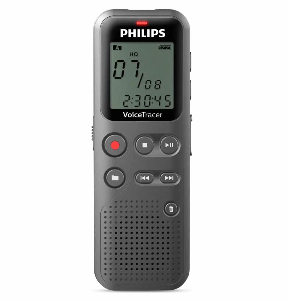 Philips Voicetracer DVT1120/00 Rejestrator Audio 8 GB Szary