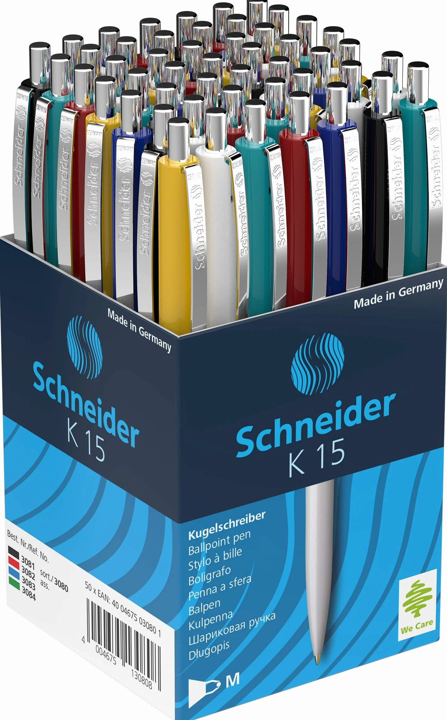 Schneider K15 3080 Długopis Wielokolorowy 50 sztuk