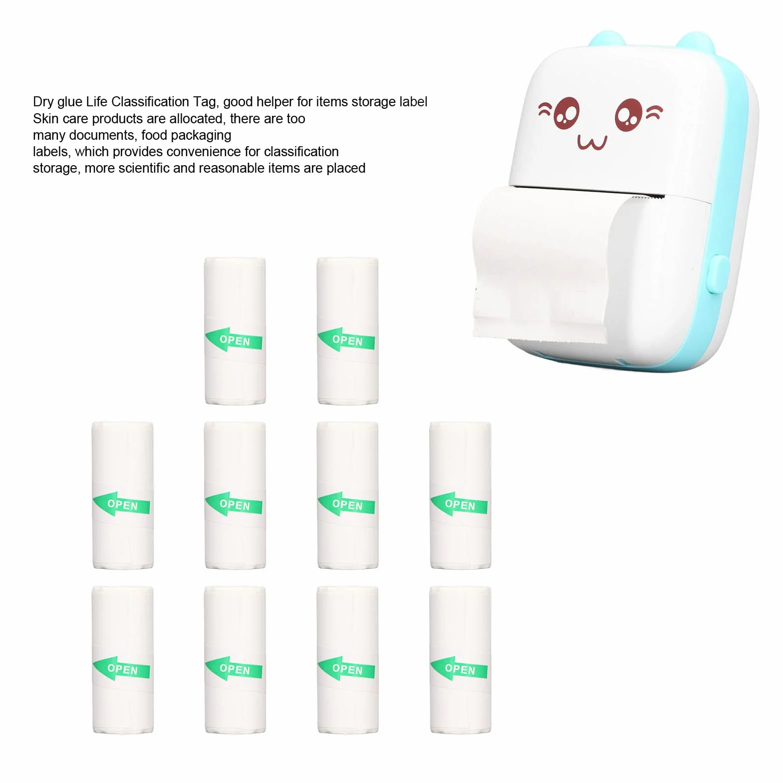 Rolki Papieru Termicznego 57x25mm 10 Rolek Paragon Mini Drukarka Termiczna do POS
