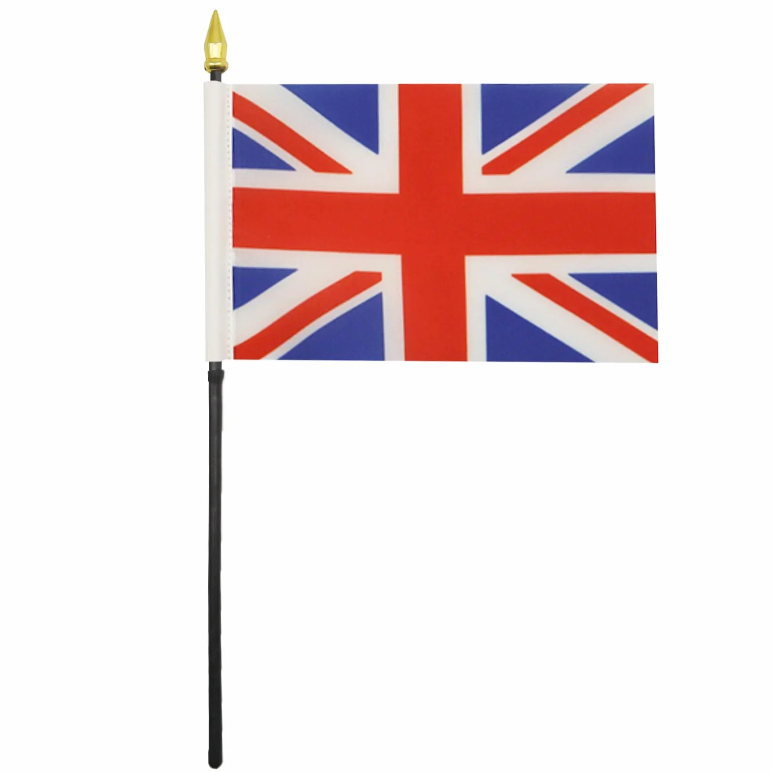 Drapeau de Table Royaume-Uni Pointe Or, 15cm x 10cm