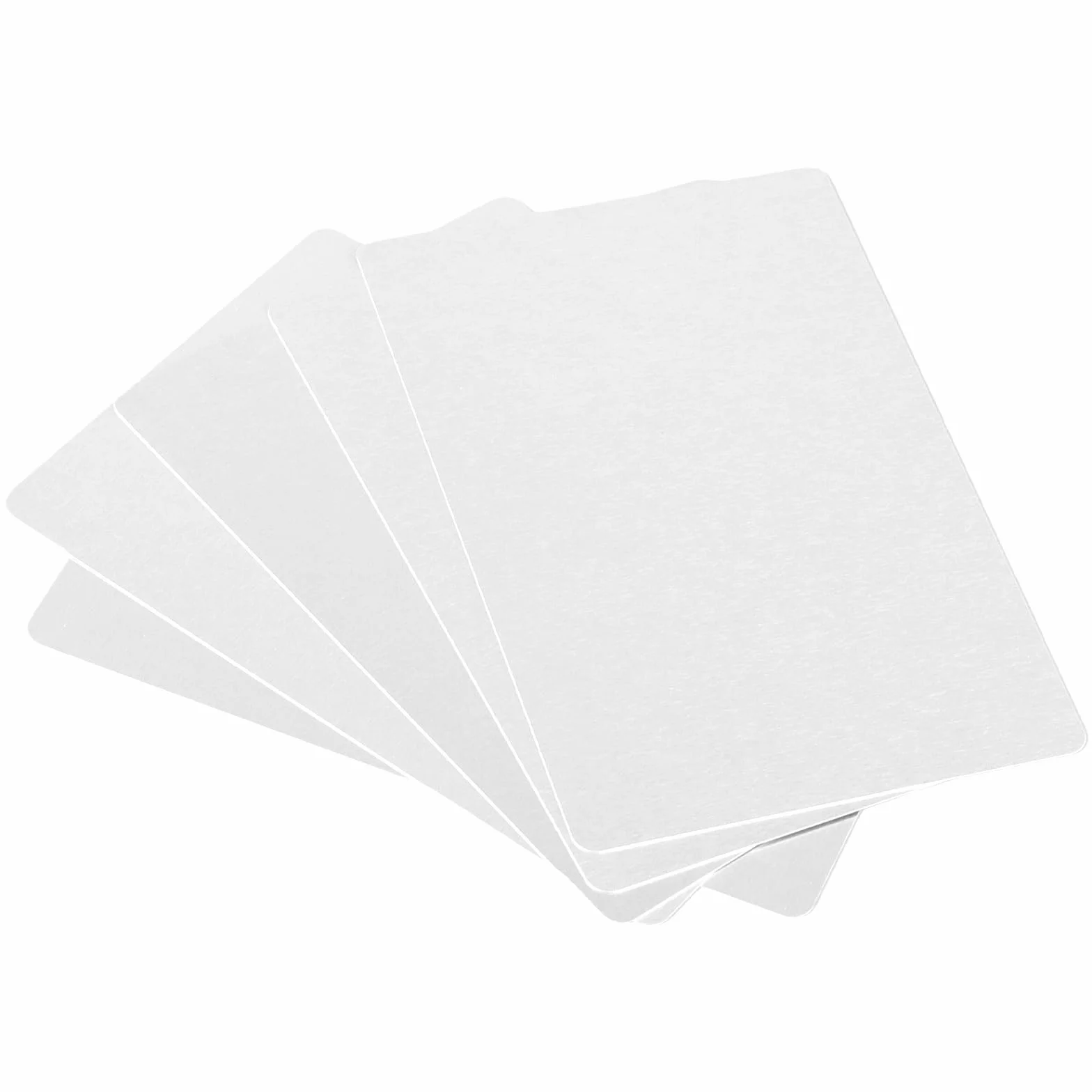 KEILEOHO 150 sztuk aluminiowych wizytówek, puste srebrne, 86 x 54 x 0,21 mm, metalowe wizytówki, aluminiowe puste wizytówki do biura, DIY, karty podarunkowe, oznaczenie laserowe