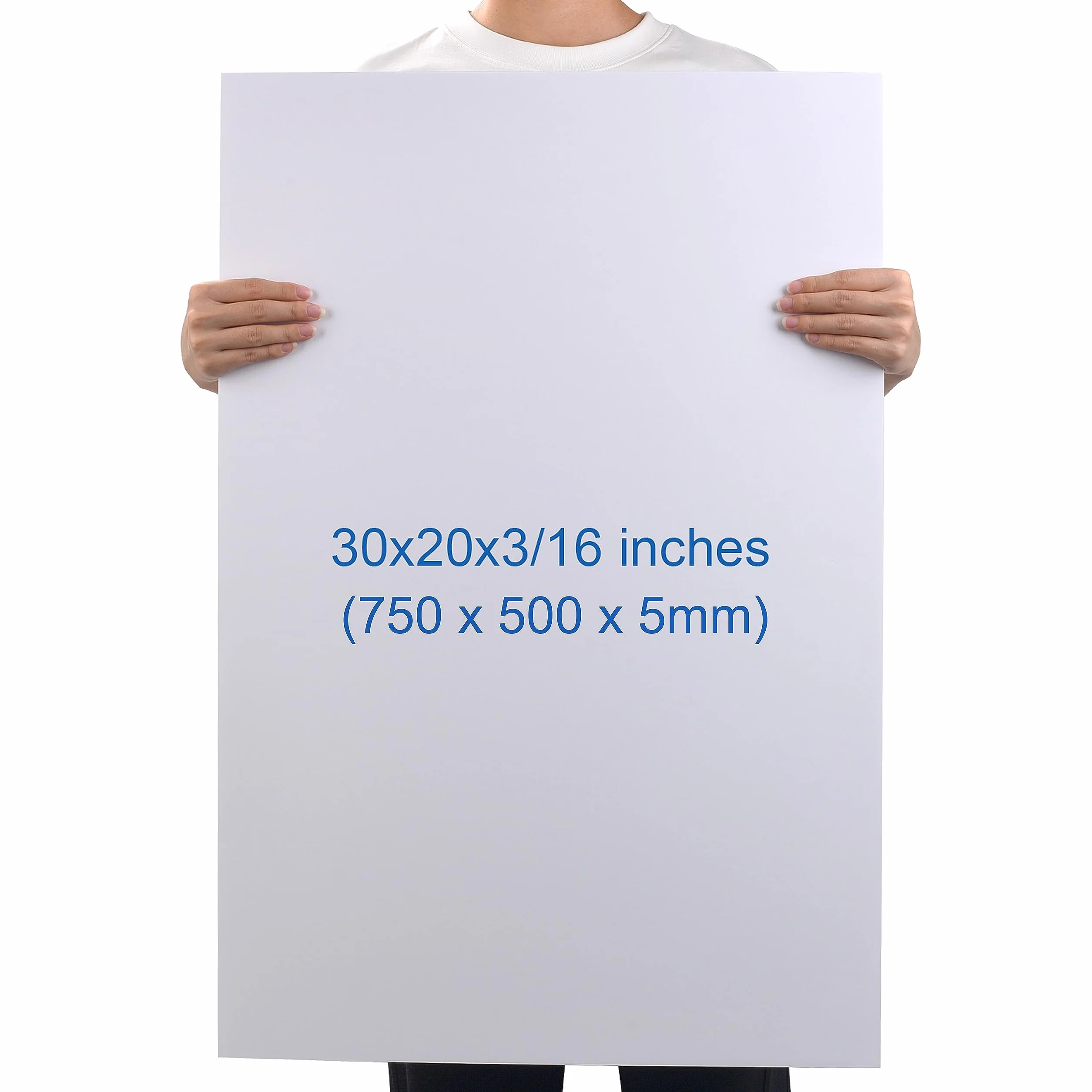 Płytka piankowa (foam board) 750 x 500 x 5 mm - 12 szt. - biała tablica plakatowa, dwustronna, tablica do montażu, rzemiosła, modelowania, sztuki, ekspozycji, prezentacji i projektów szkolnych